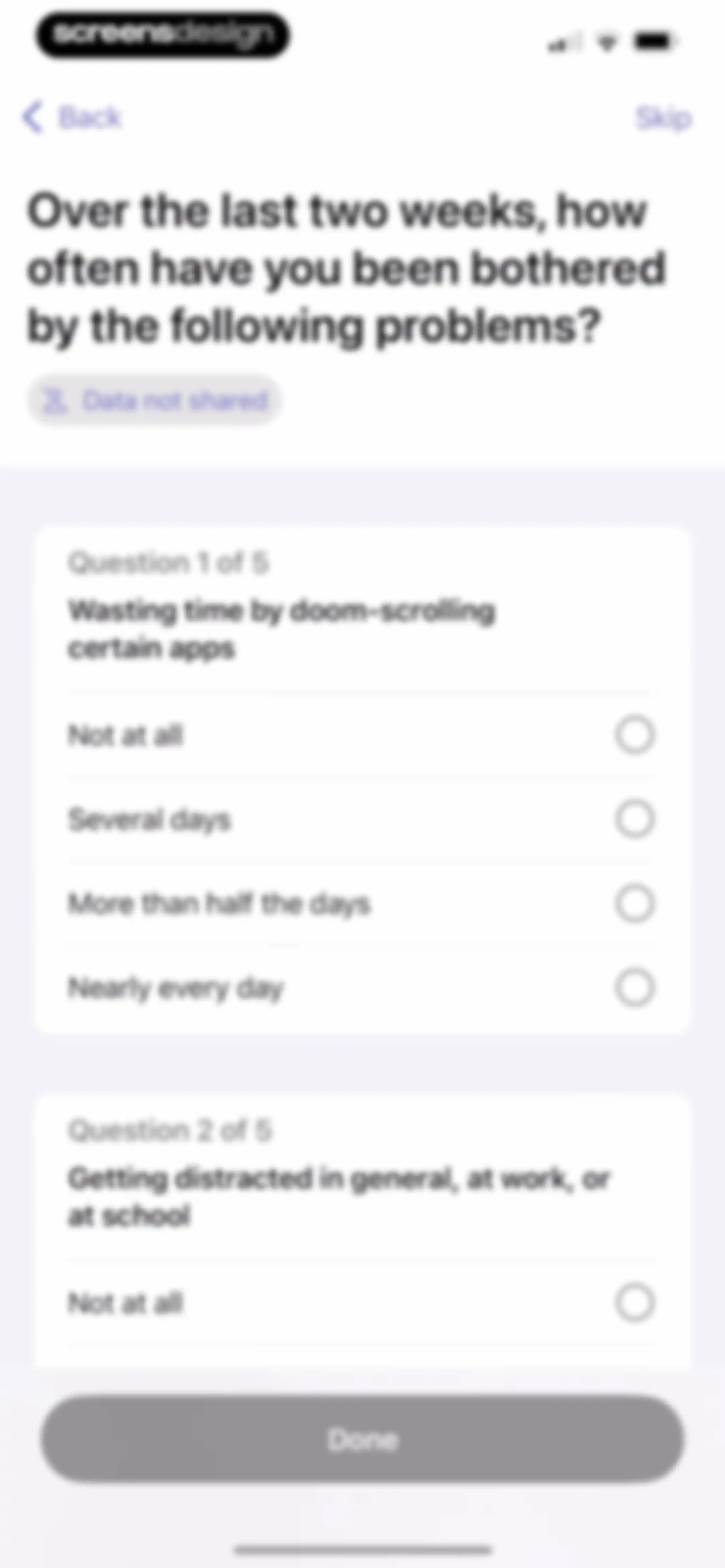 one sec | screen time + focus screen 2