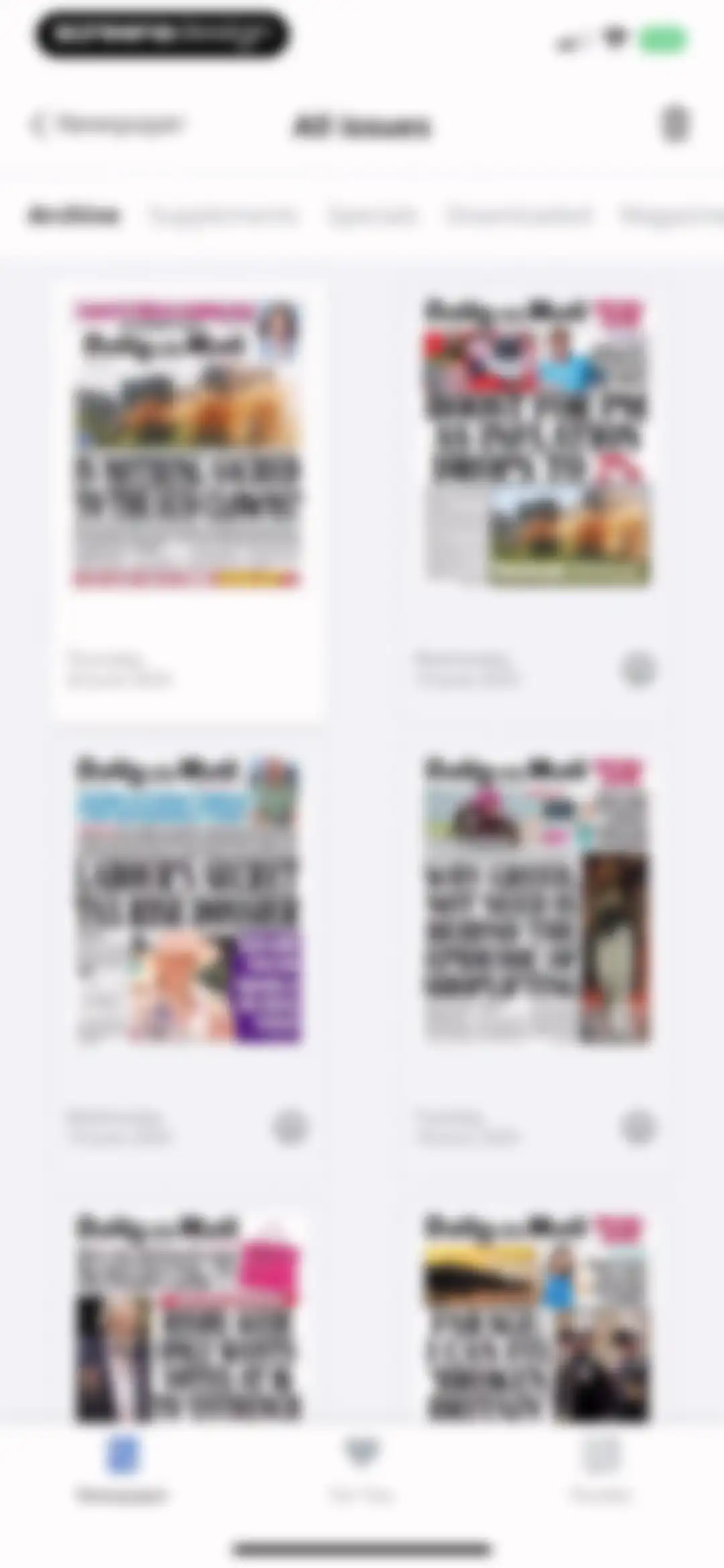 Daily Mail Newspaper screen 14