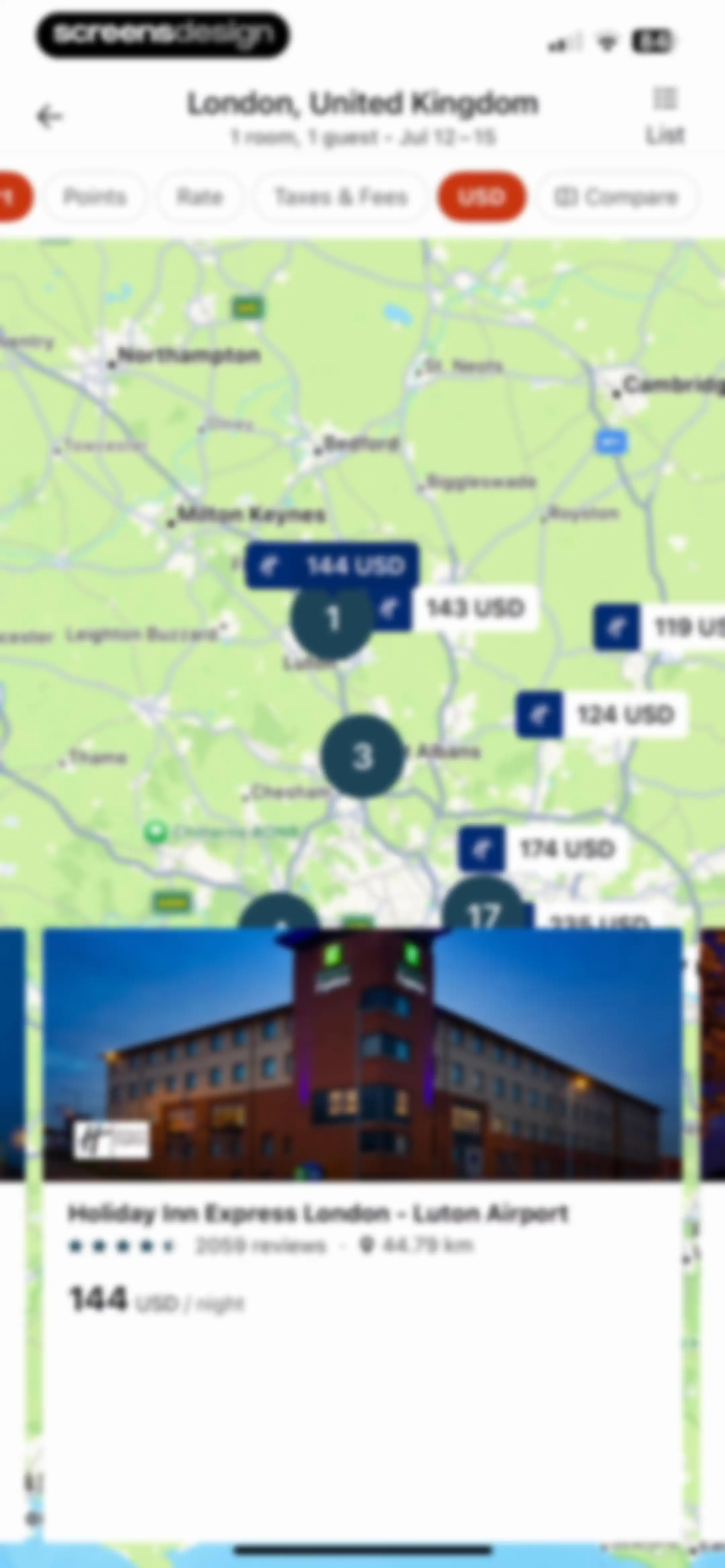 IHG One Rewards: Book Hotels screen 119