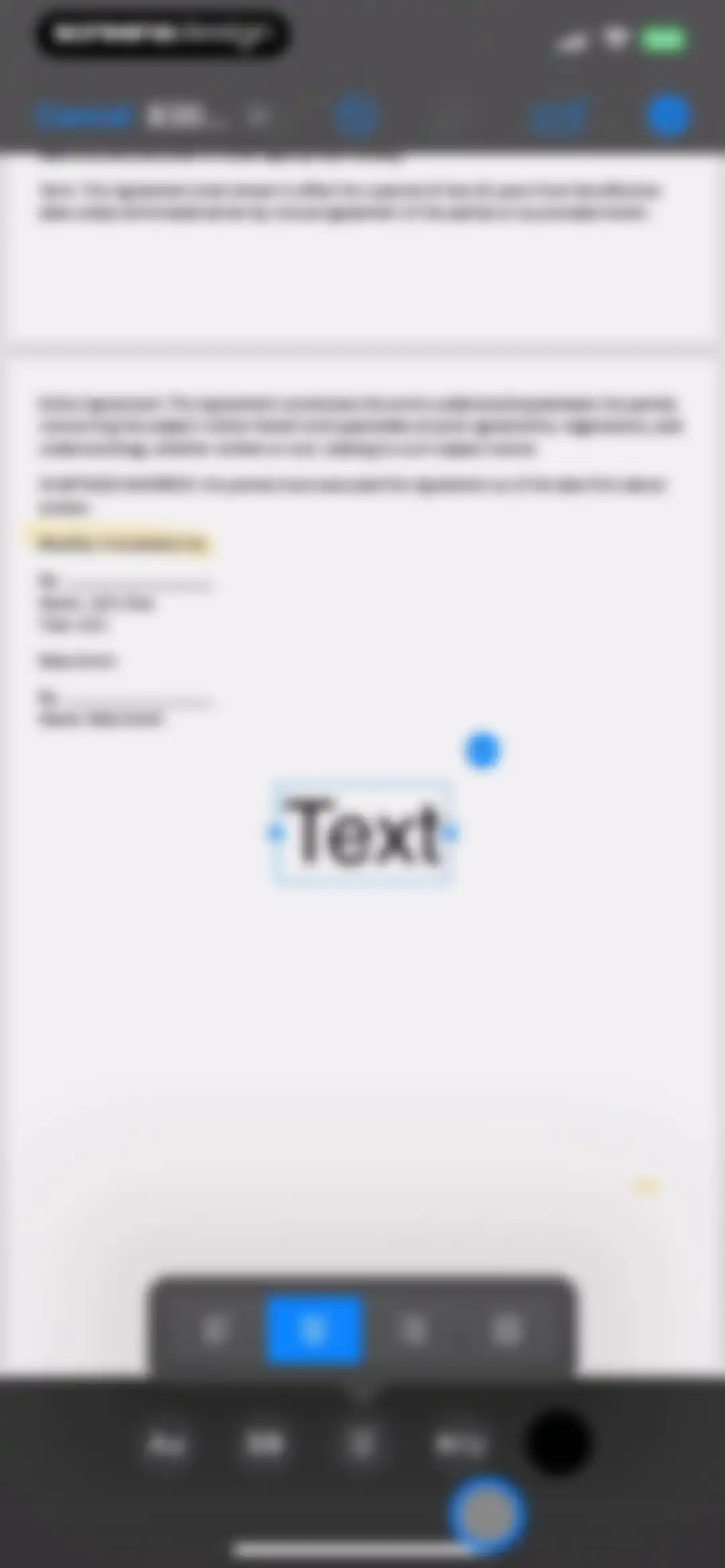 FAX from iPhone - Send Doc screen 14