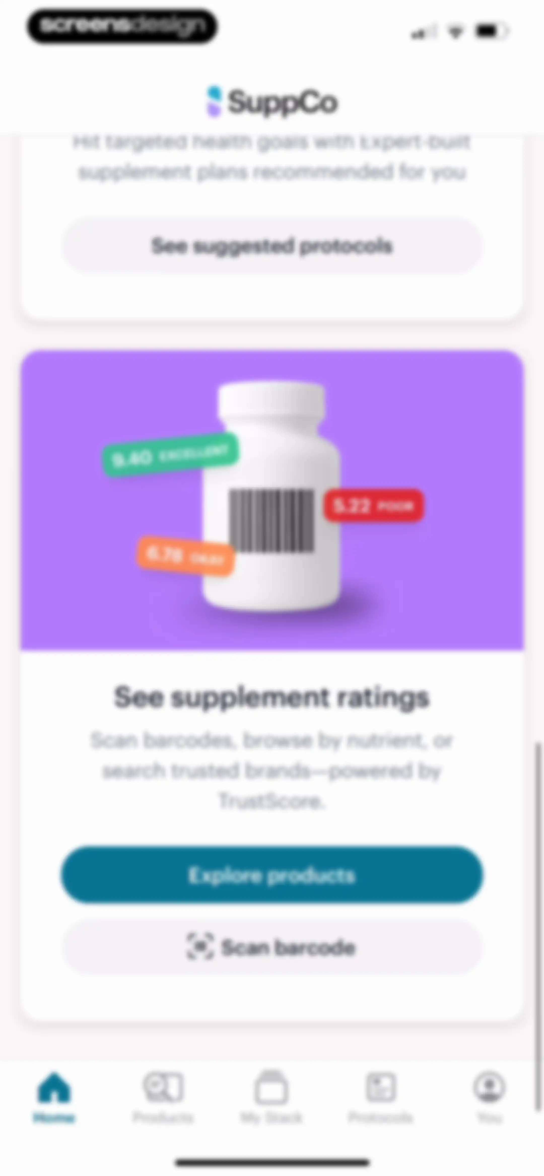 SuppCo: Supplement Scanner screen 136