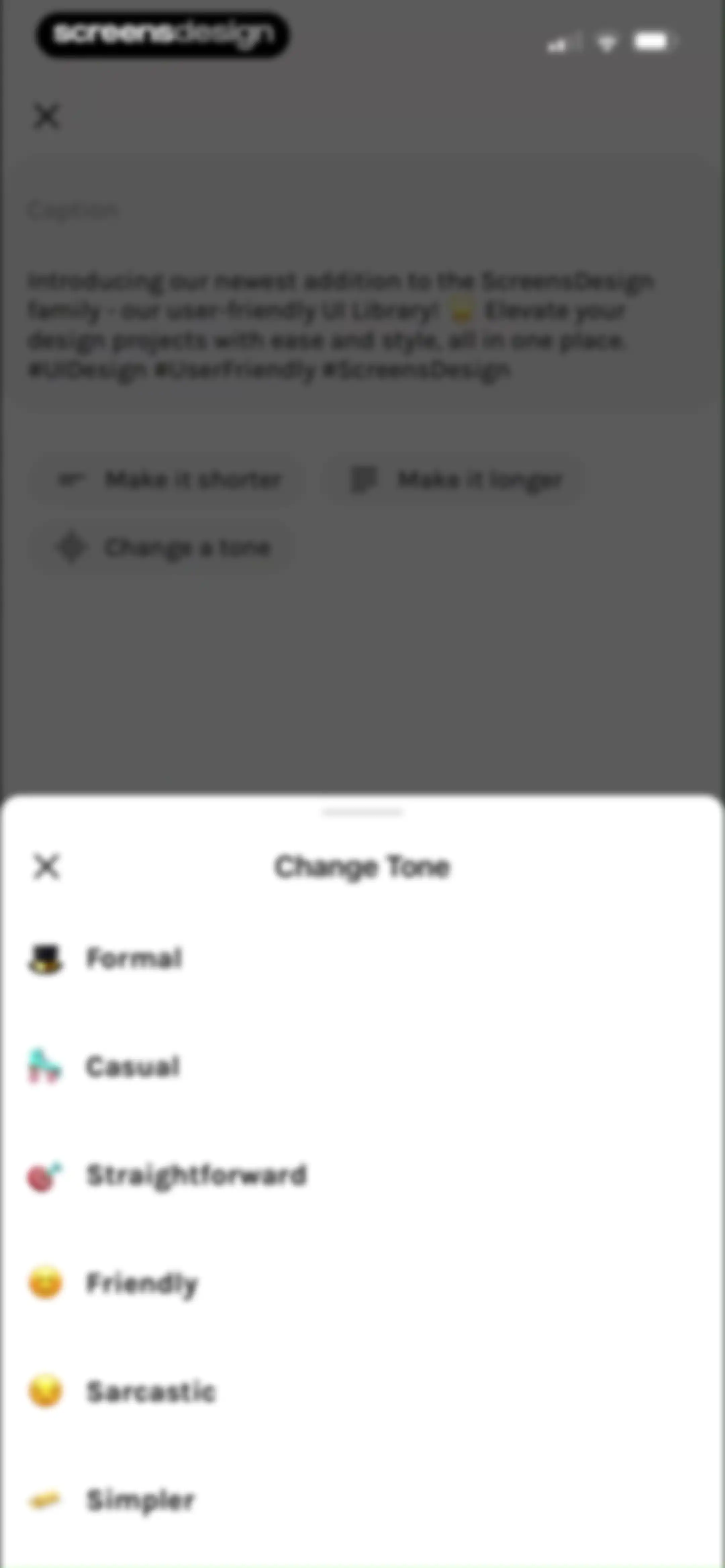 UNUM — Layout & Feed Preview screen 96