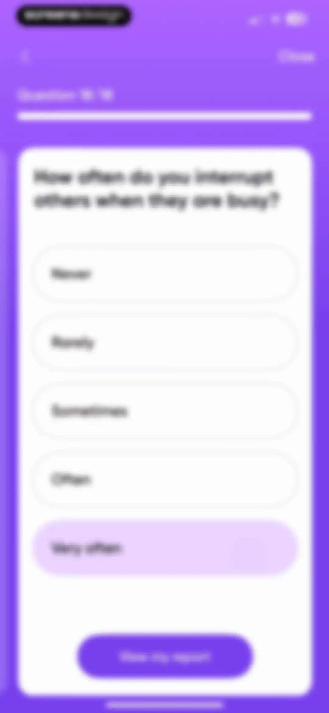 Me+ Lifestyle Routine screen 130