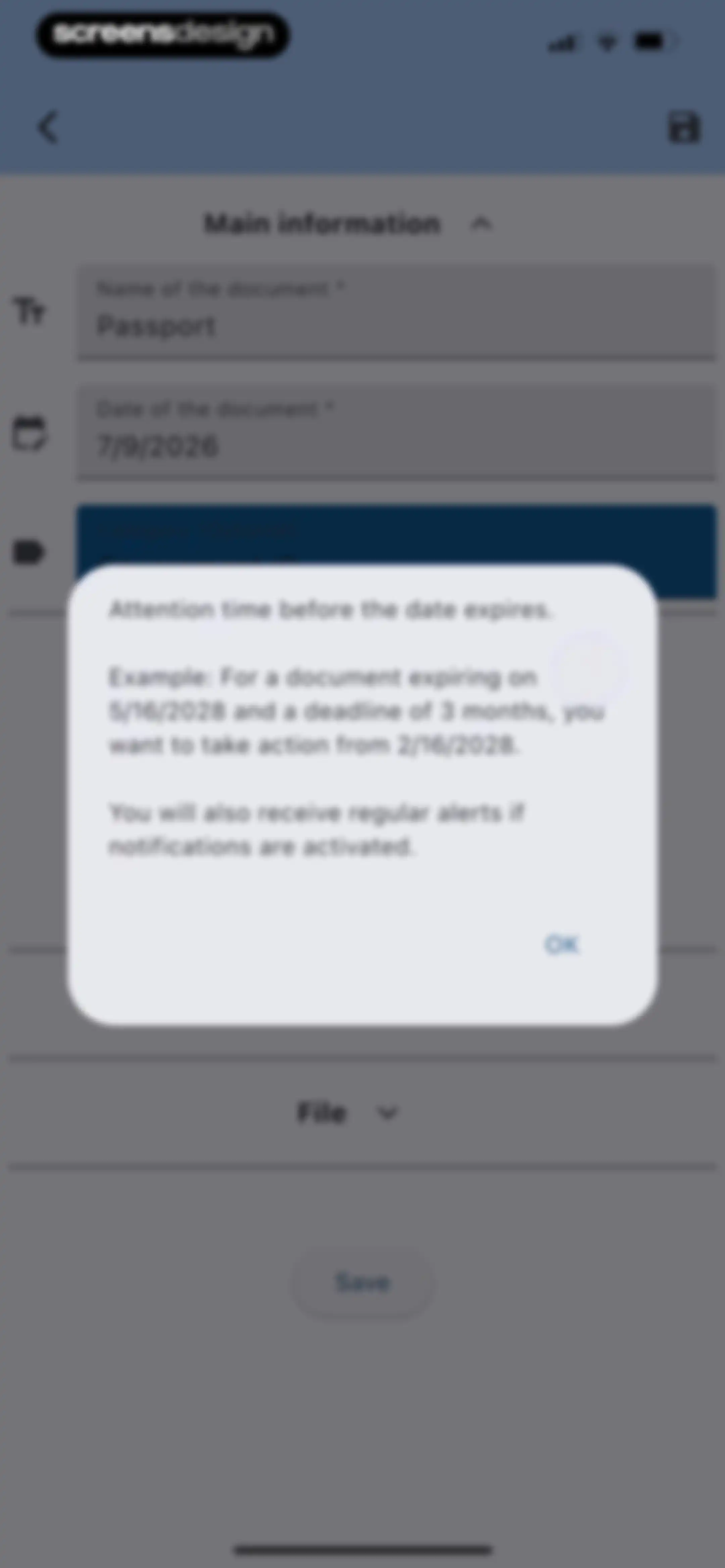 ExpiNotif: Expiration dates screen 12
