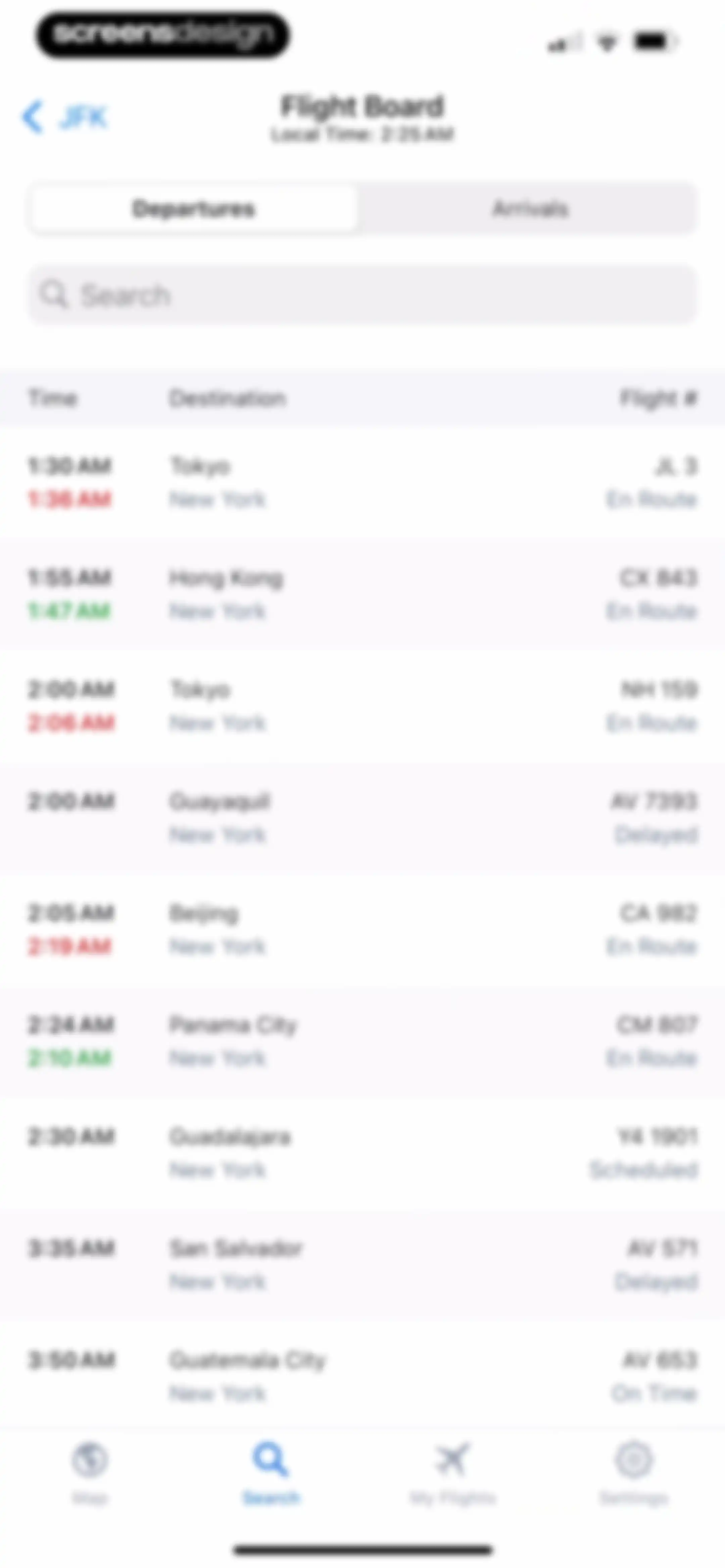 Flight Tracker + screen 46