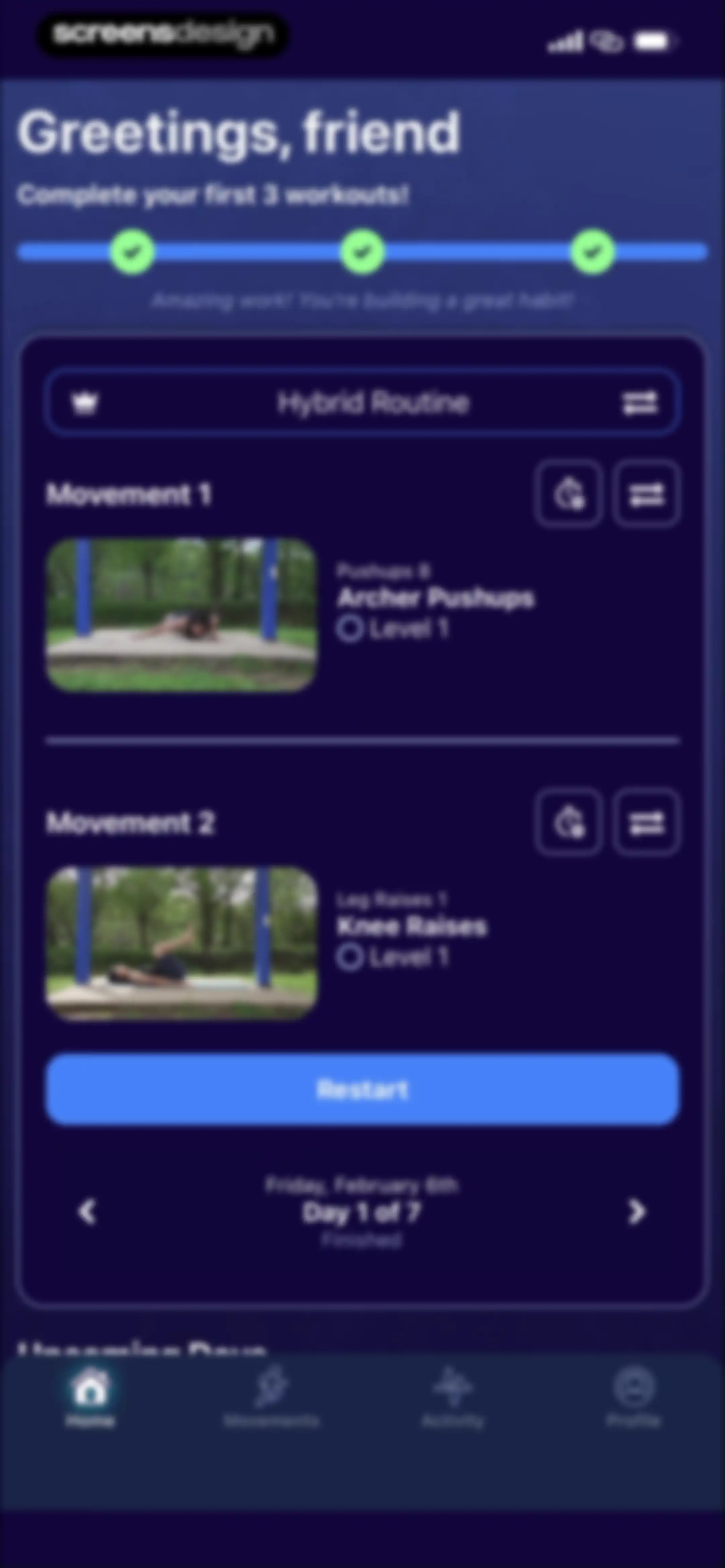 Hybrid Calisthenics screen 79