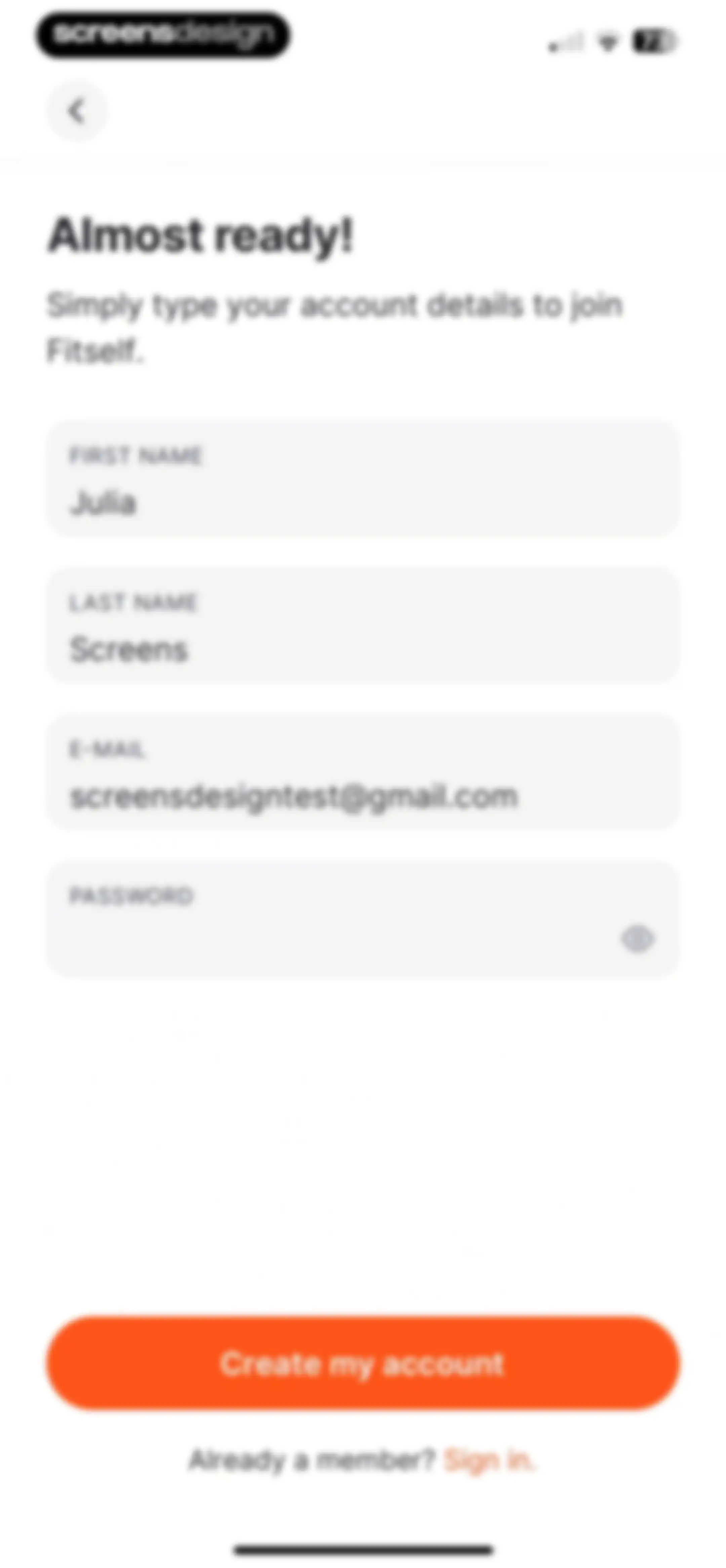 Fitself: Fitness and Fasting screen 113