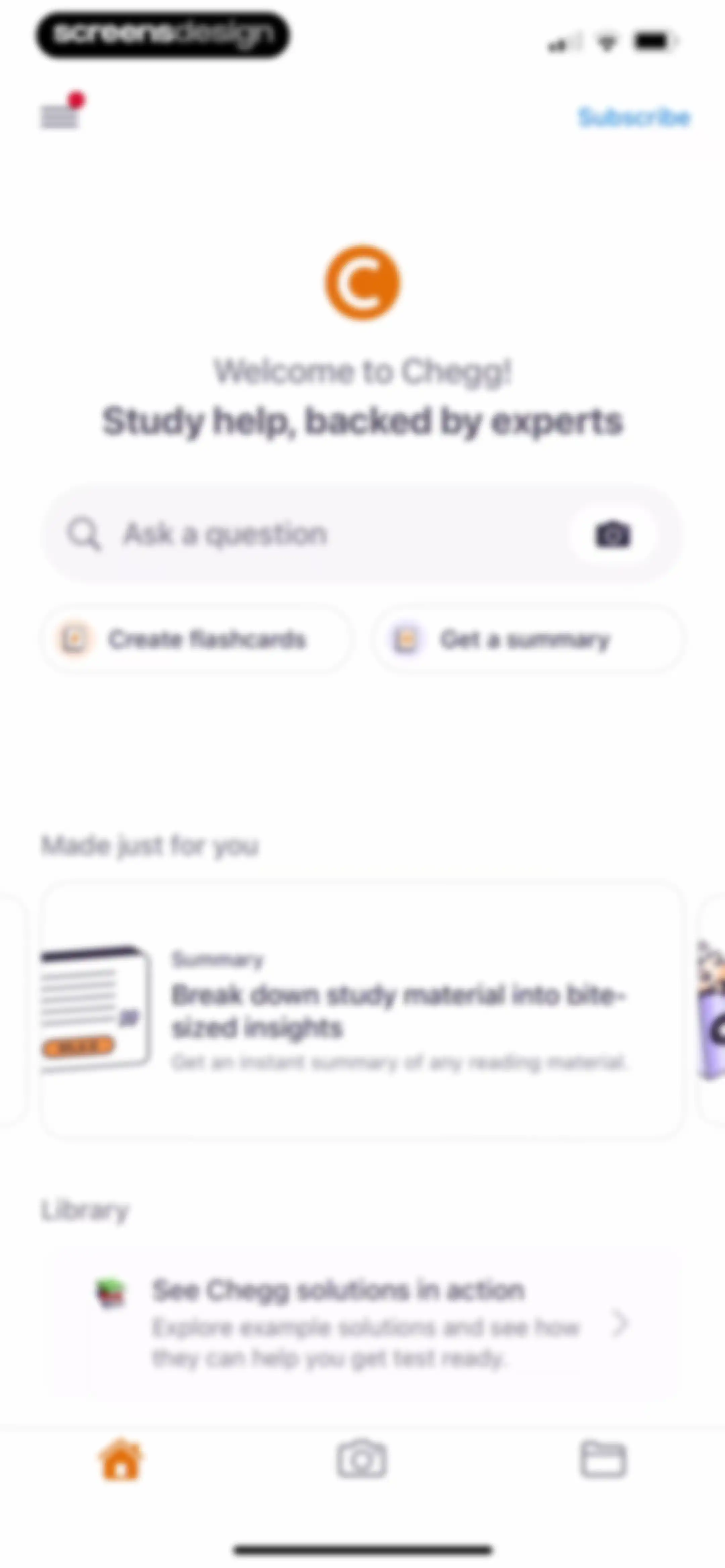 Chegg Study - Homework Help screen 49