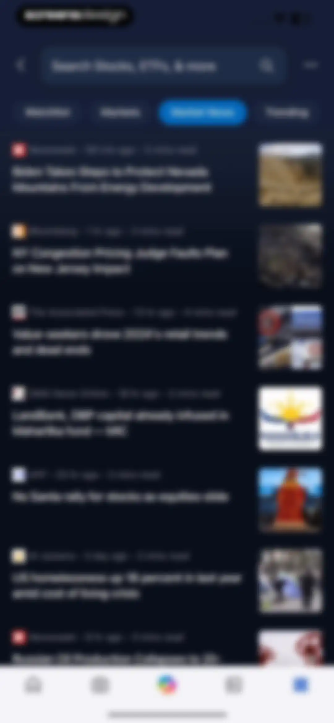 Microsoft Bing Search screen 160