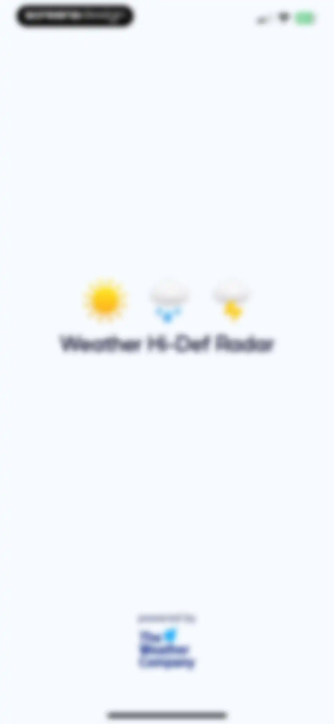 Weather Hi-Def Radar Forecast screen 1