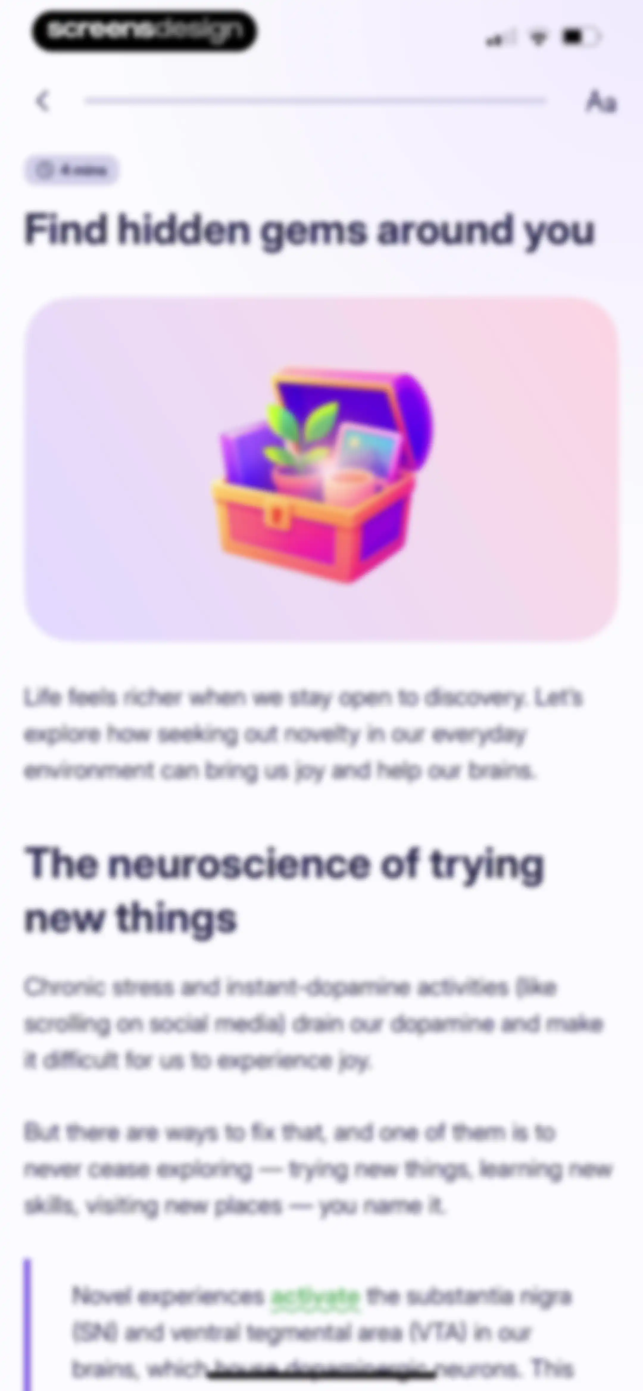 Liven: Discover yourself screen 127