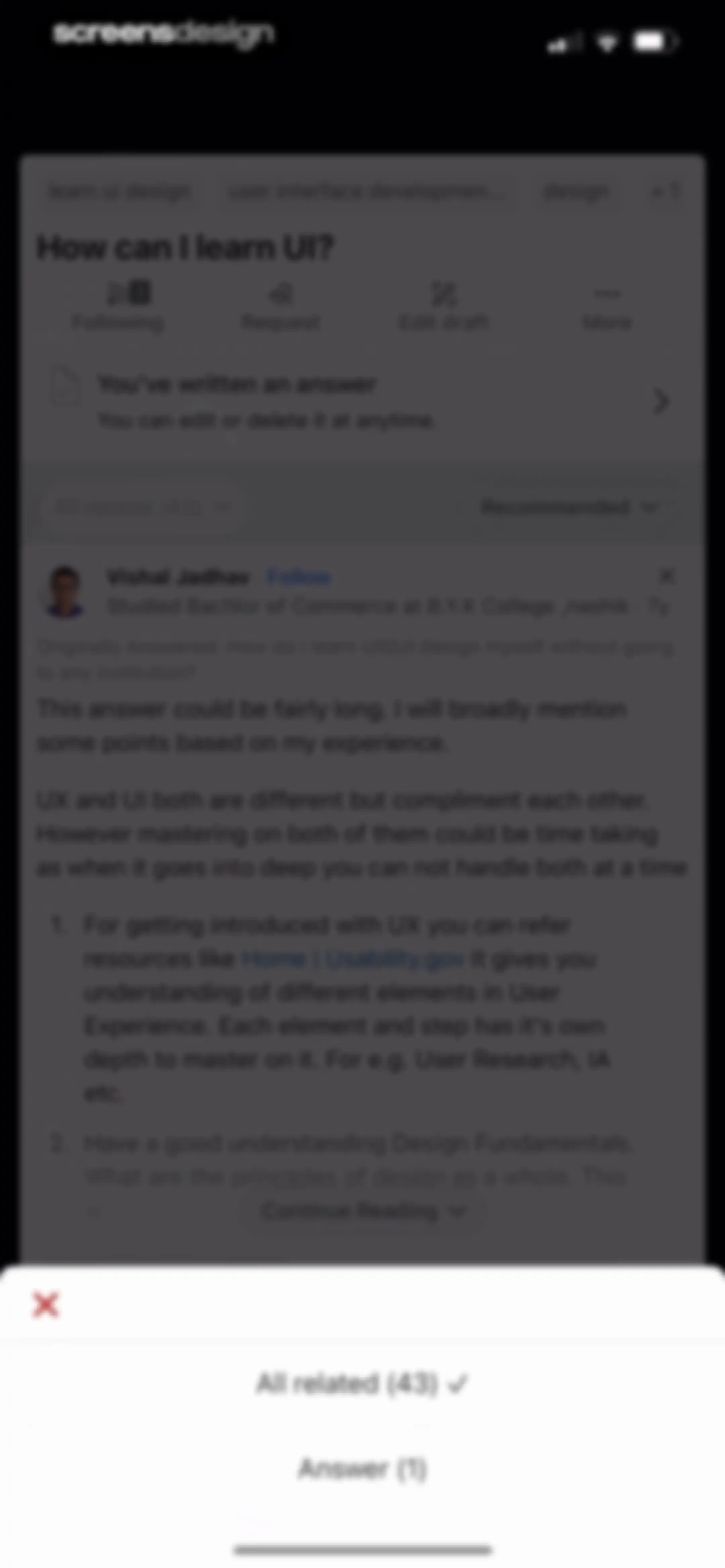 Quora screen 55