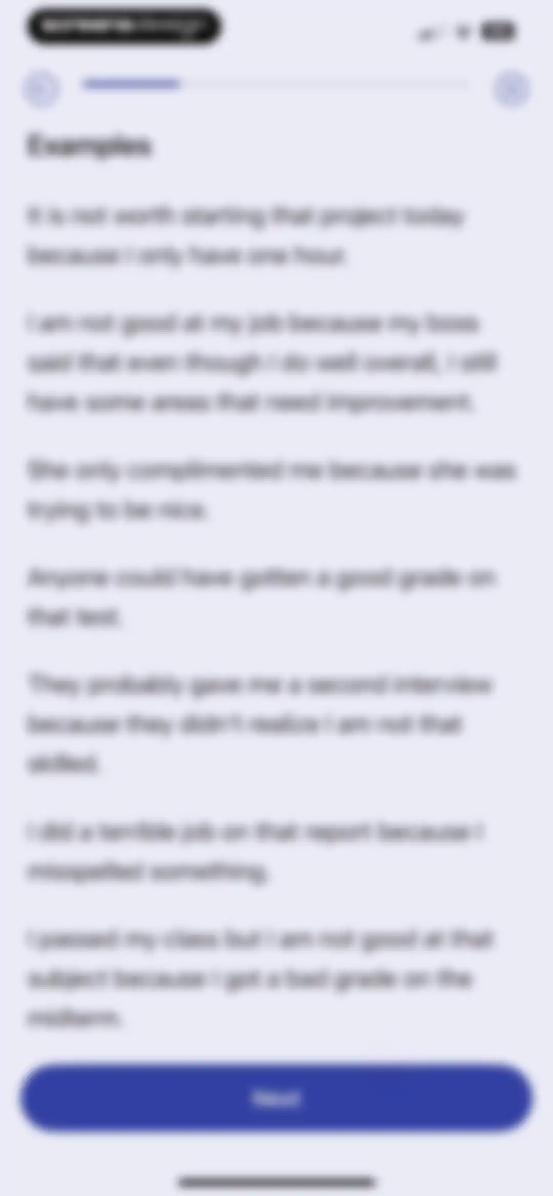 Clarity: CBT Self Help Journal screen 100