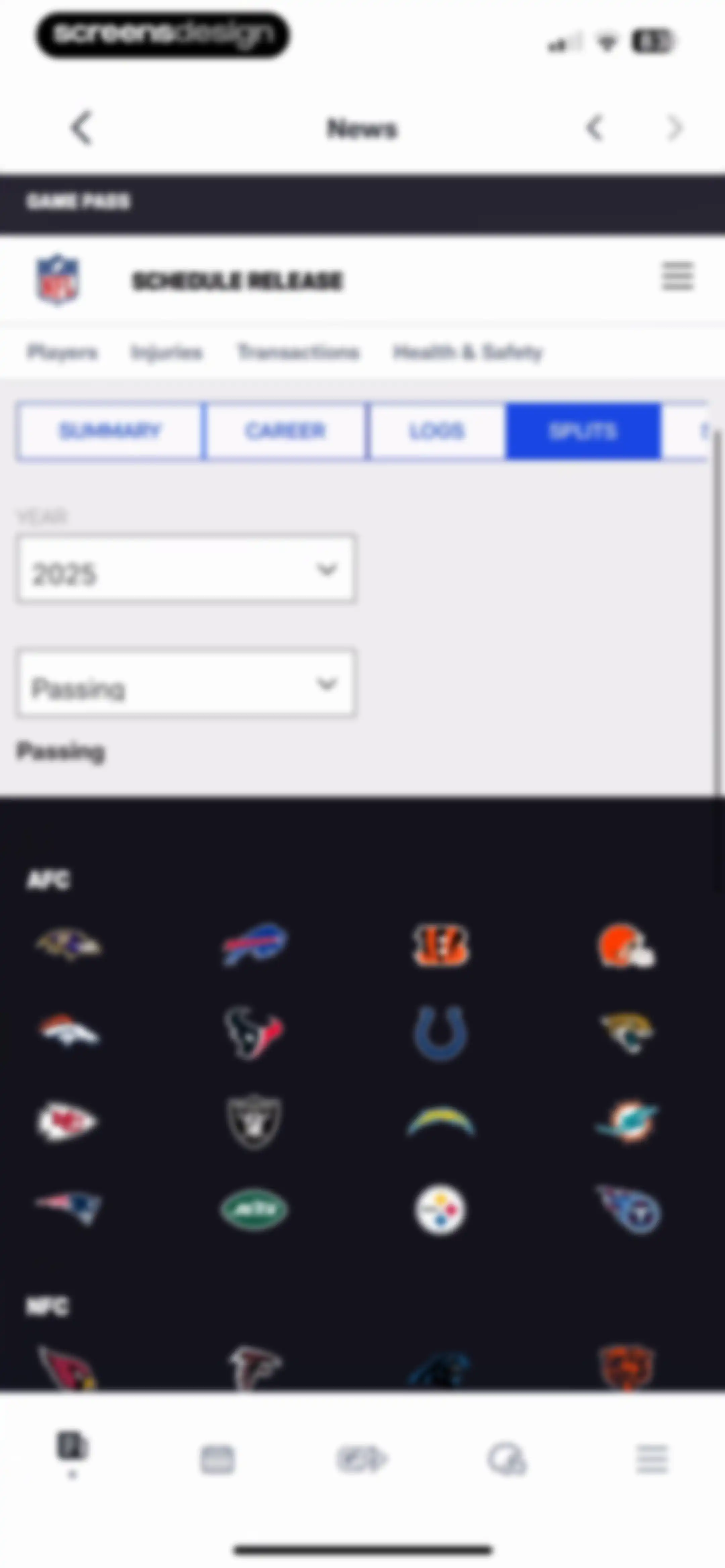 NFL screen 67