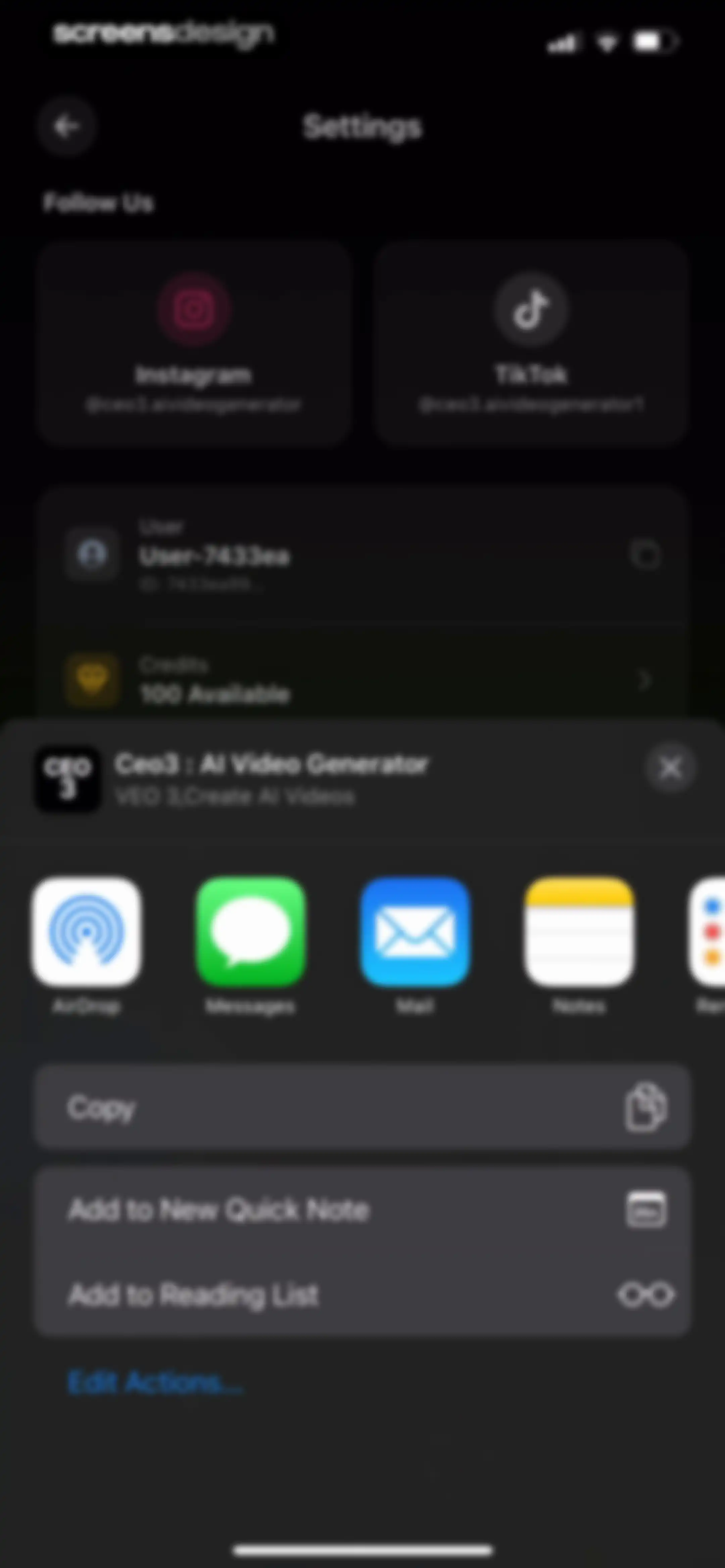 Ceo3 : AI Video Generator screen 65