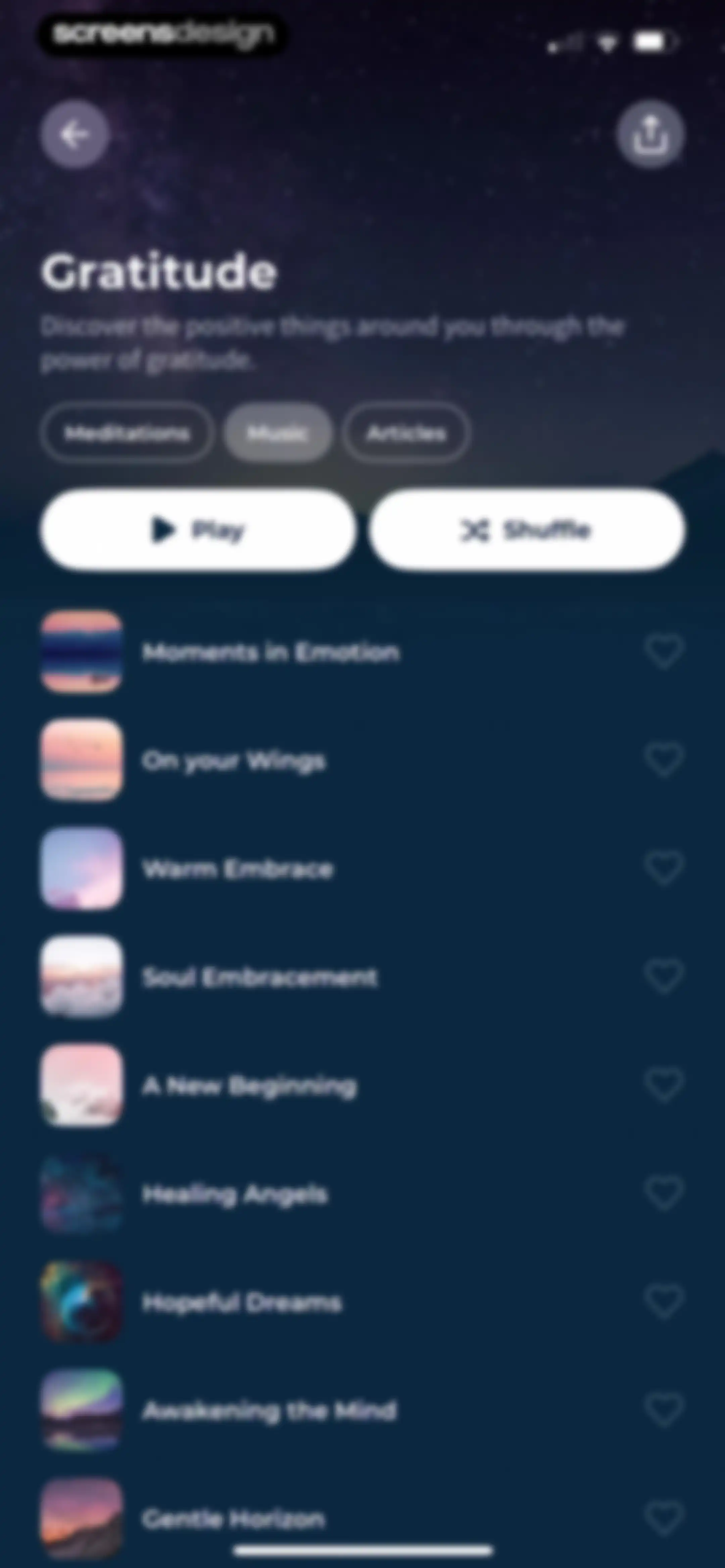Meditation Moments - Guided screen 37