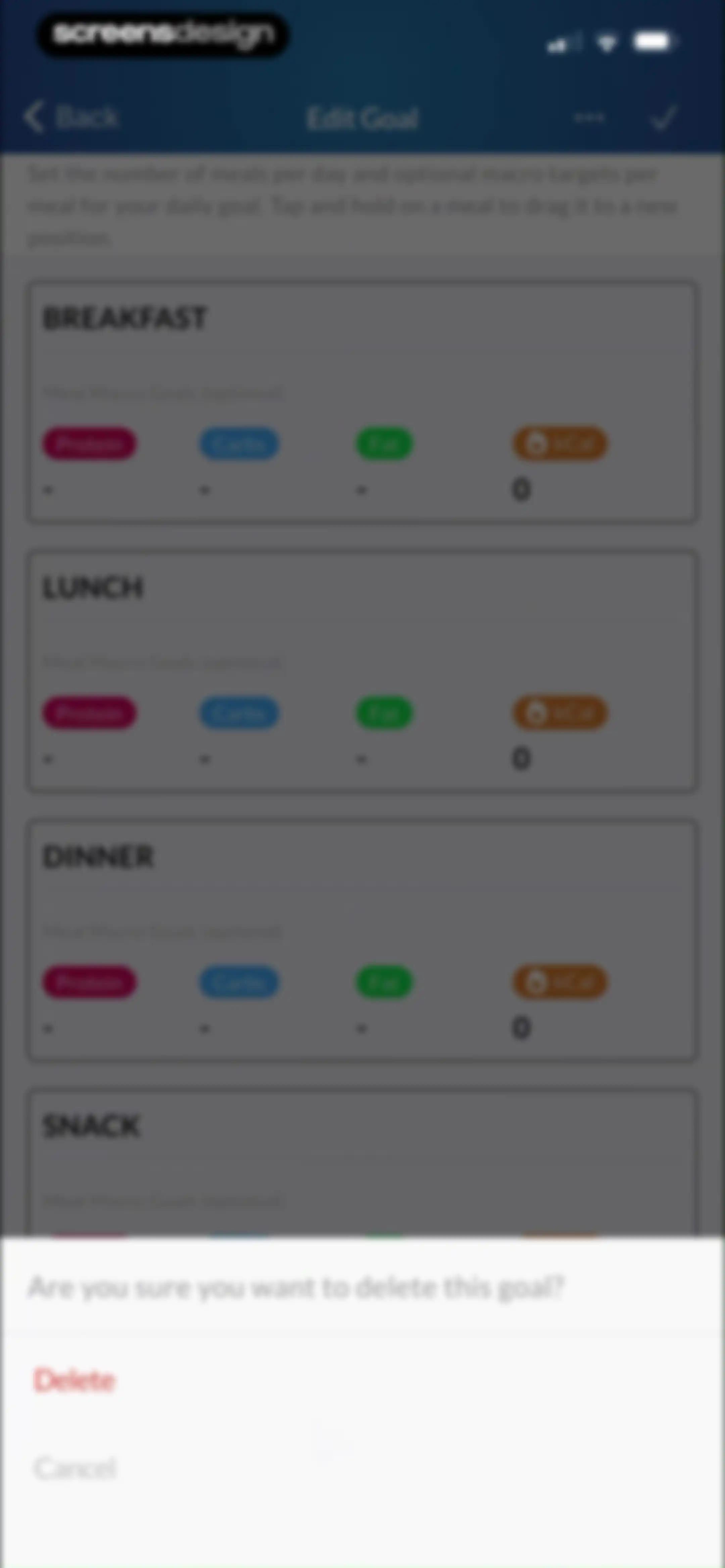 MacrosFirst - Macro Tracker screen 121