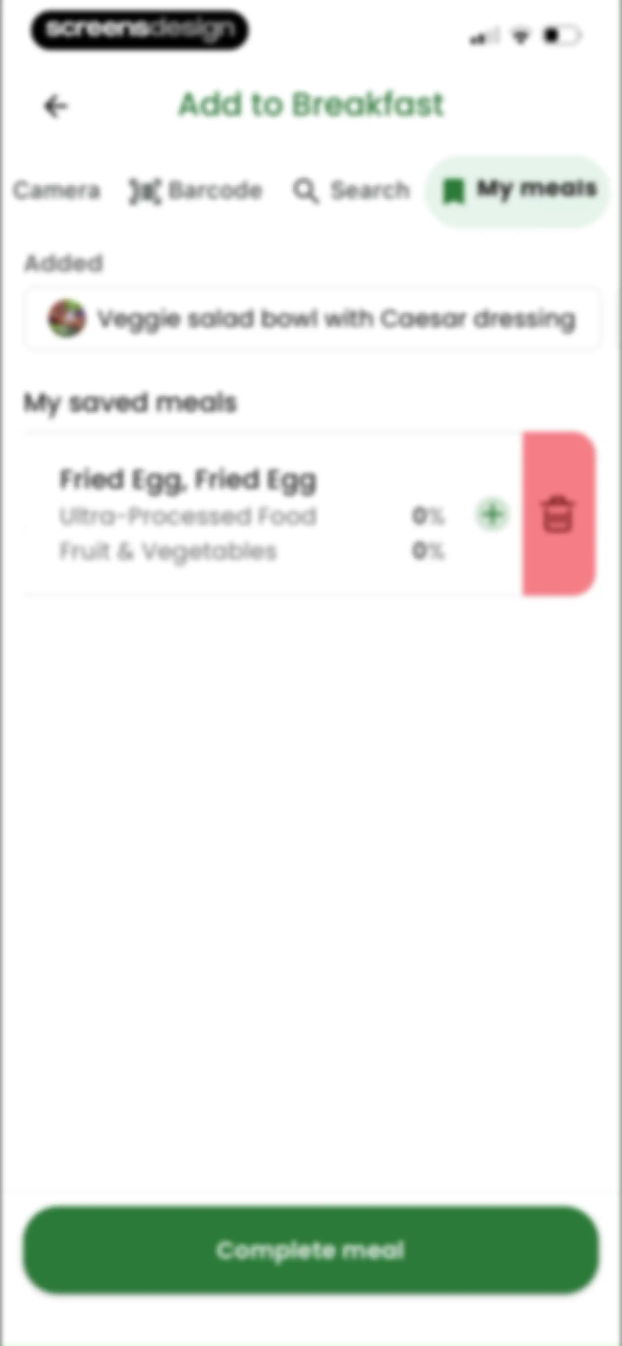 Diabetes food tracker - Gococo screen 82