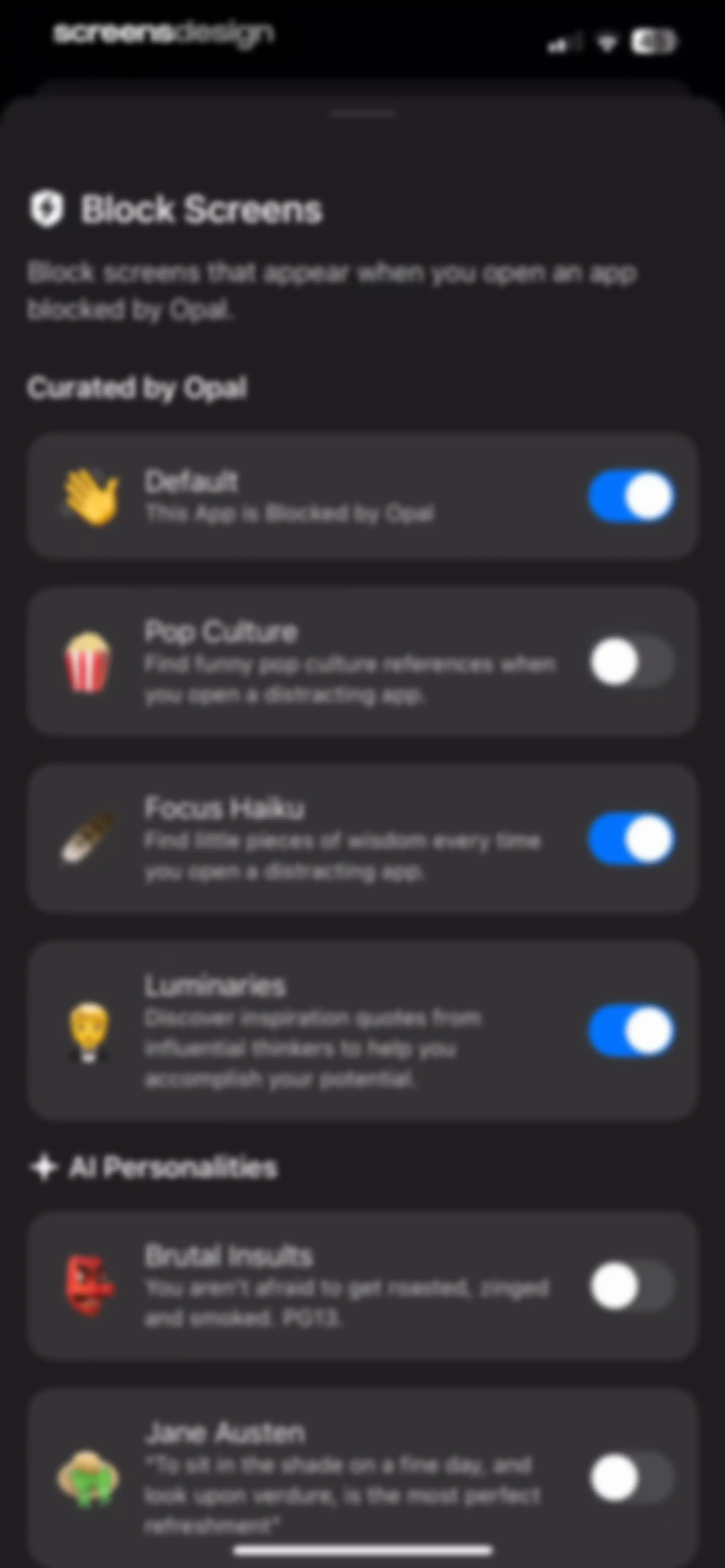 Opal: Screen Time Control screen 98