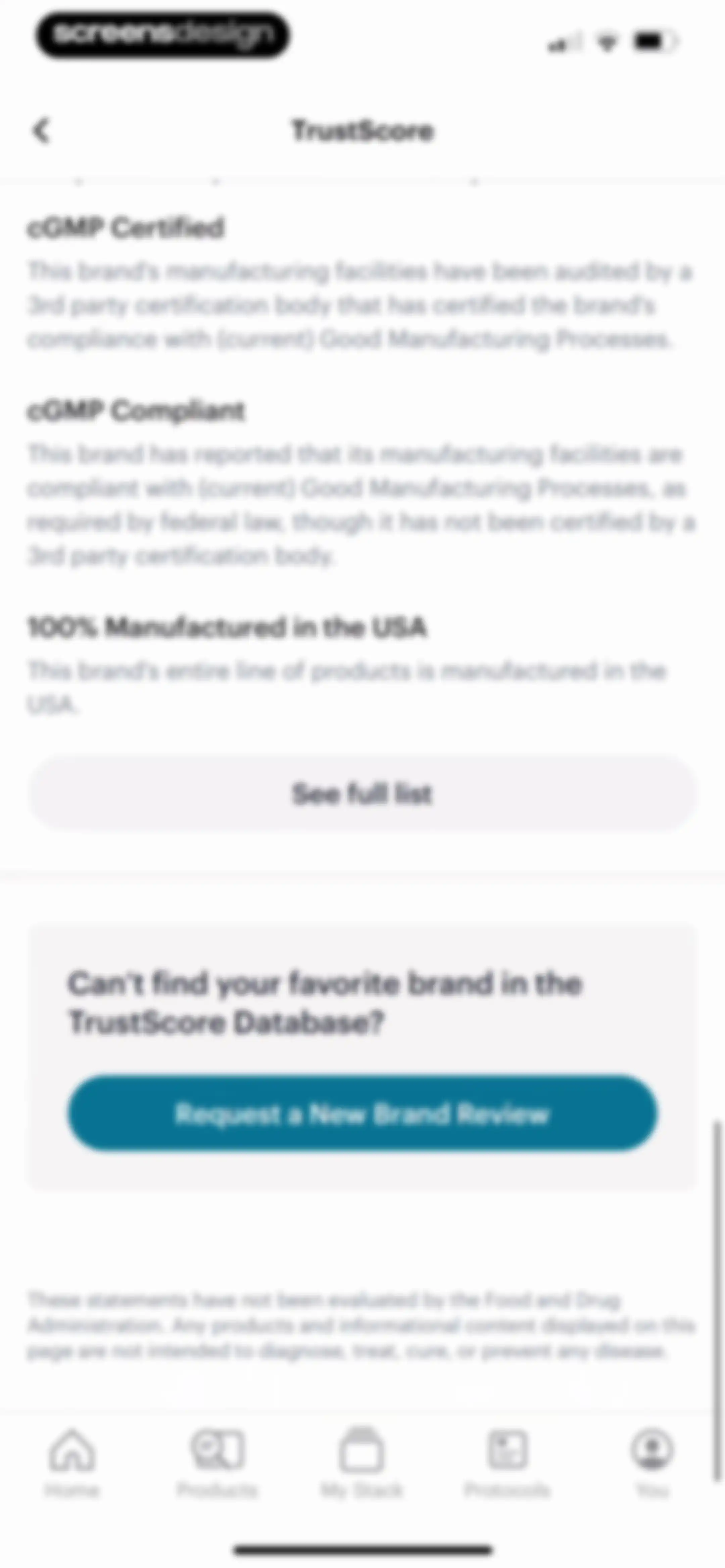 SuppCo: Supplement Scanner screen 154