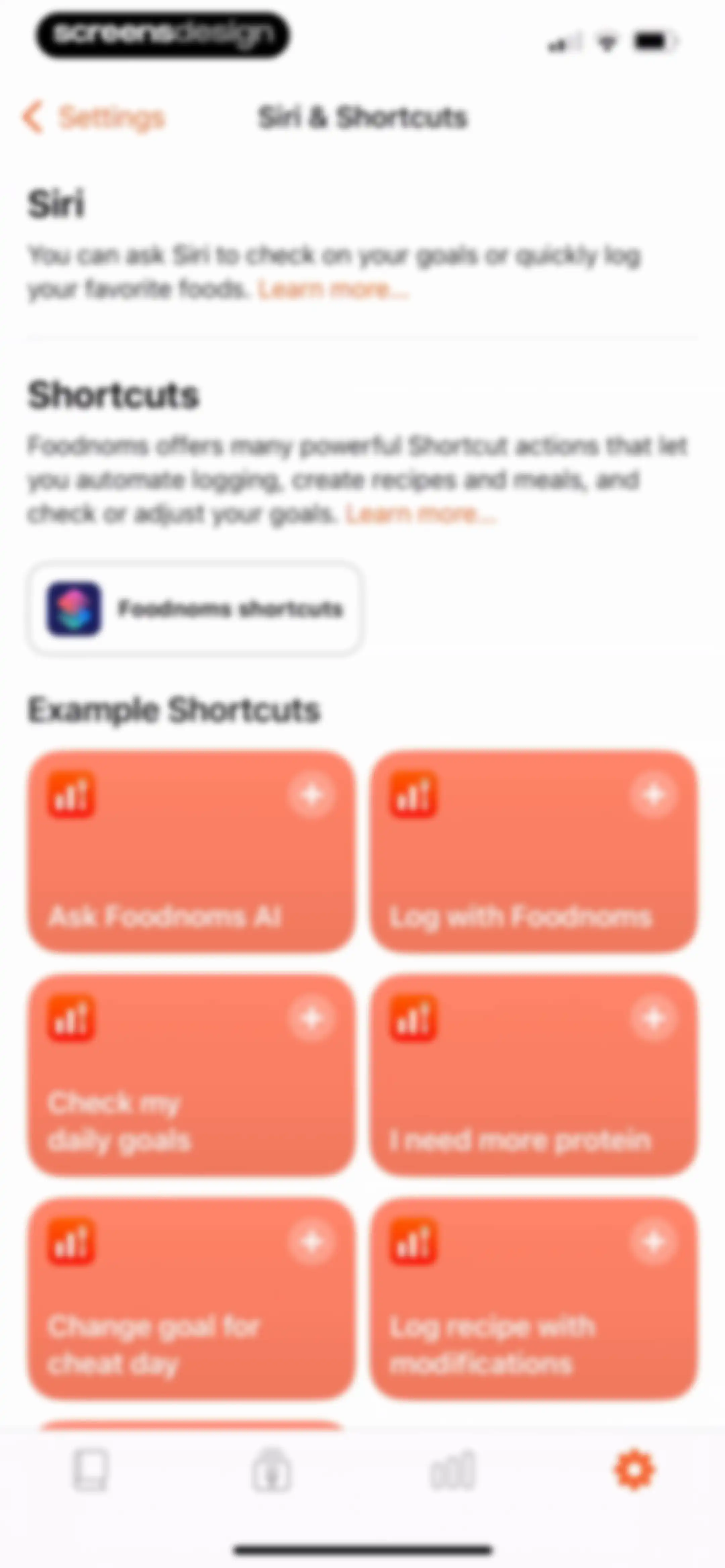 Nutrition Tracker: Foodnoms screen 196