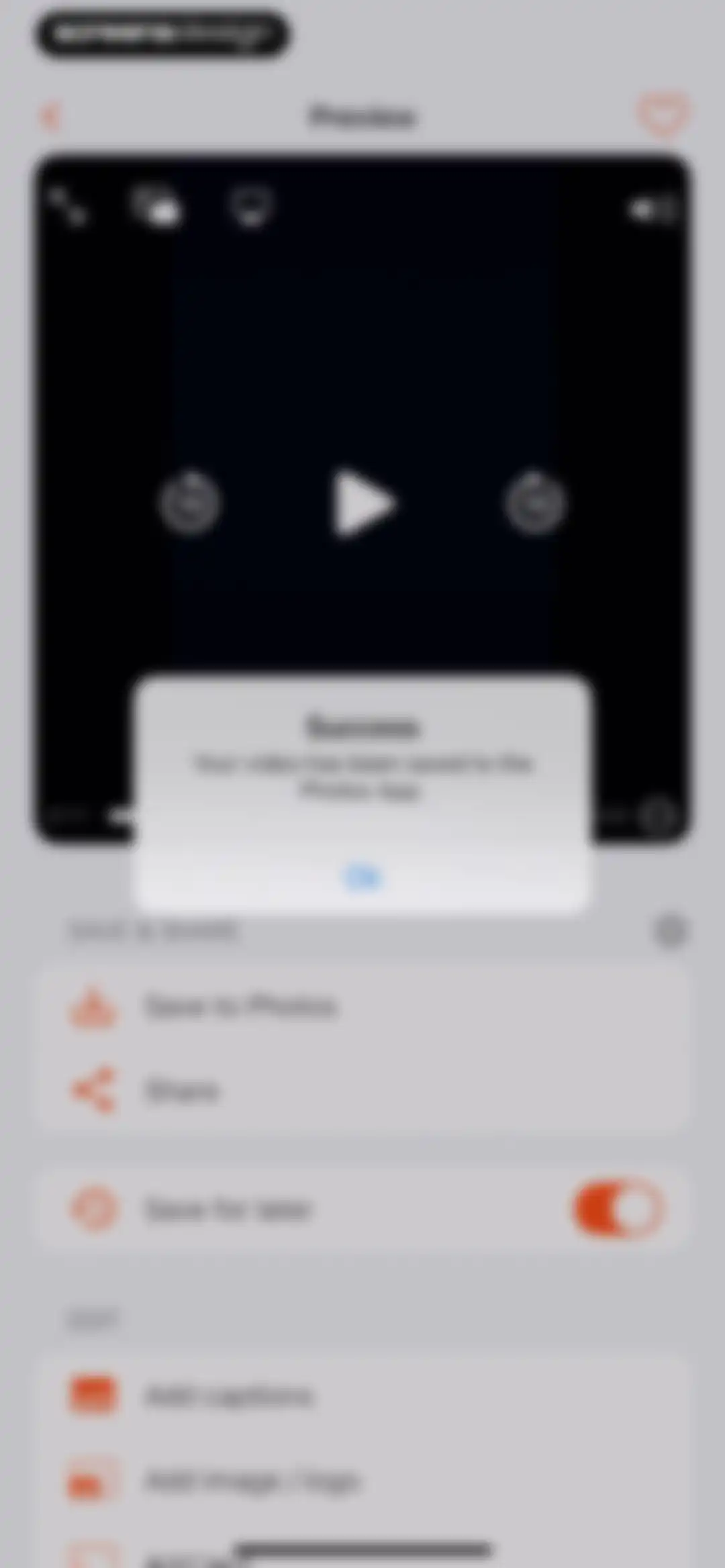 Teleprompter for Video screen 43