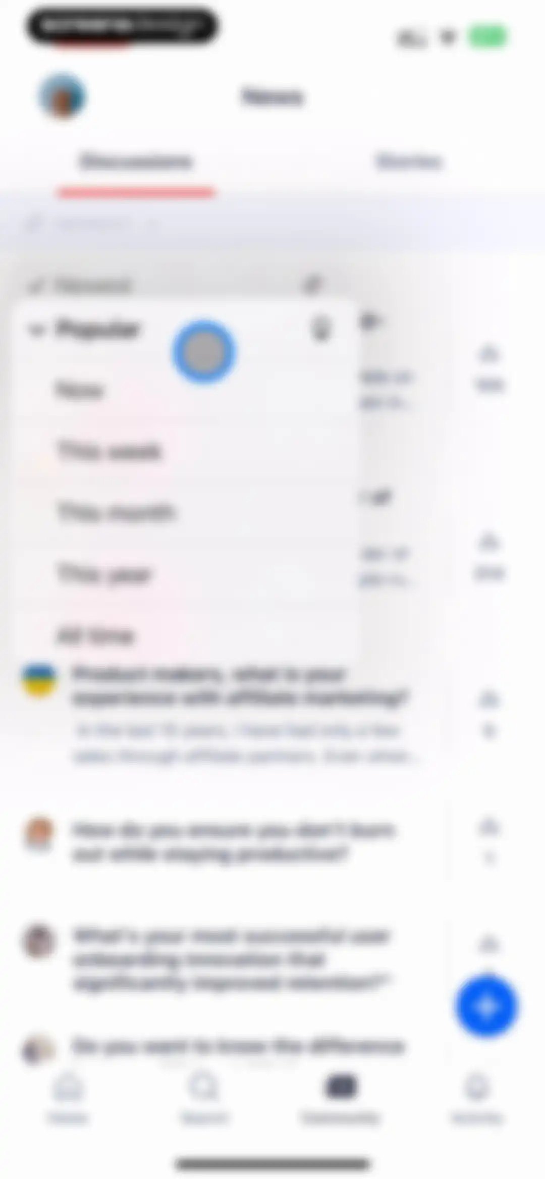 Product Hunt screen 85