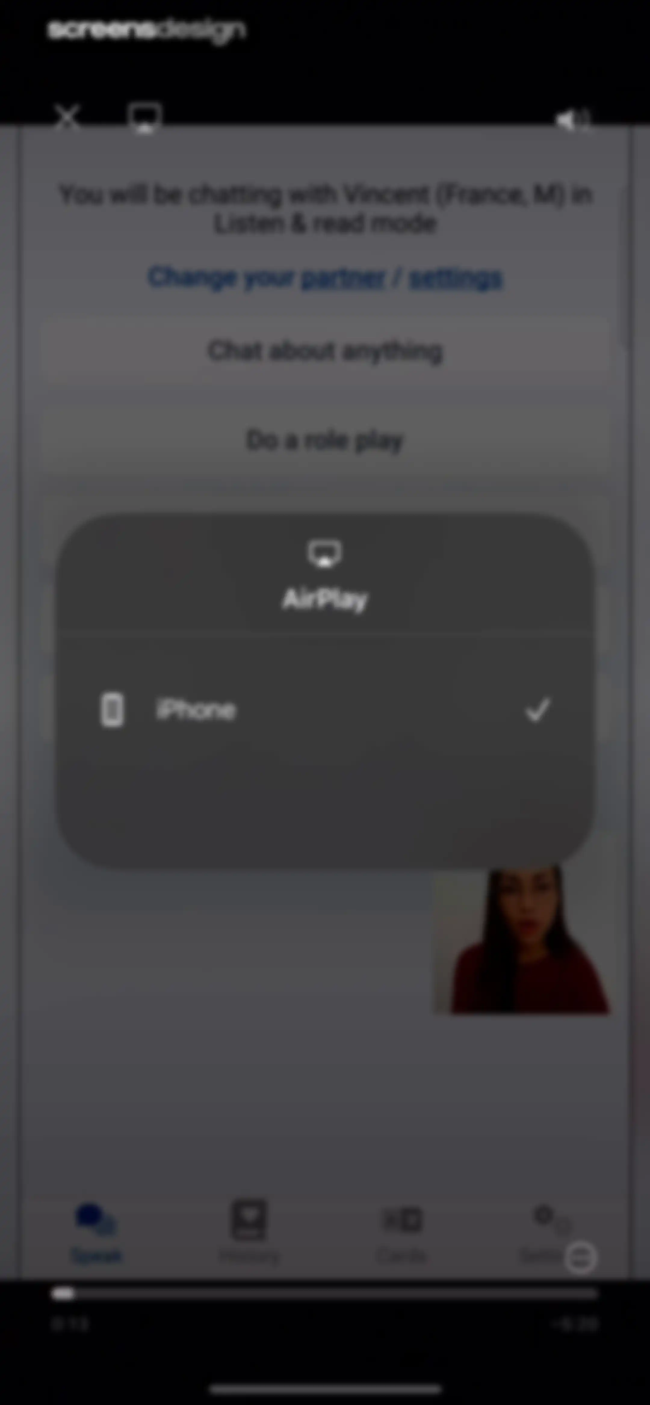 Langua: AI language learning screen 18
