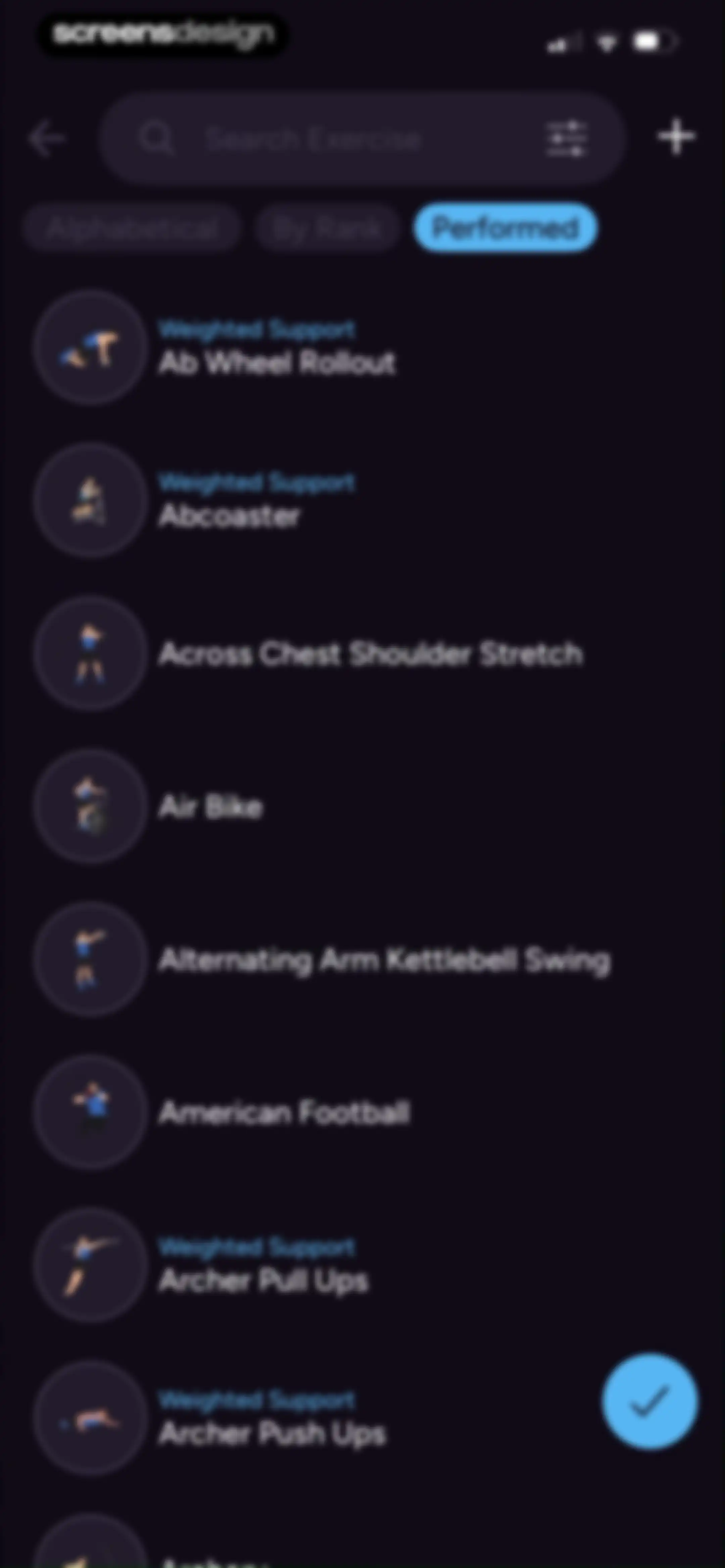 Liftoff - Ranked Gym Workouts screen 124