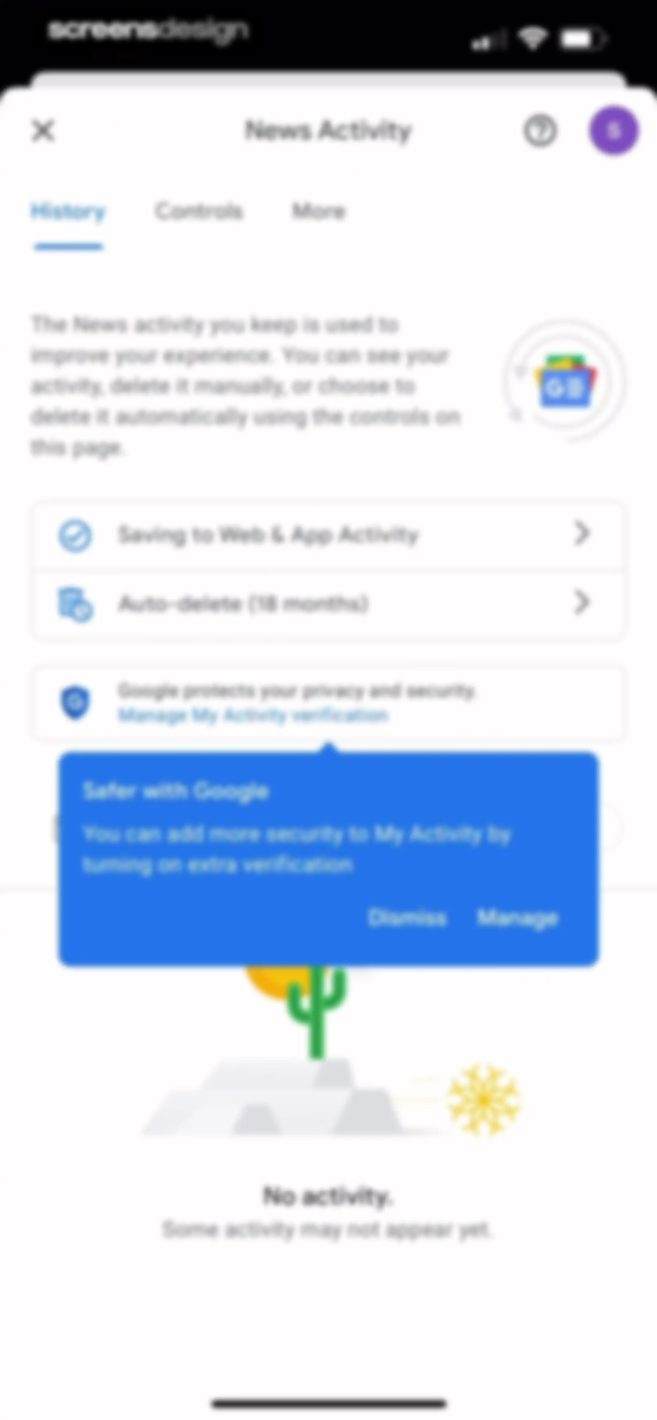 Google News screen 75