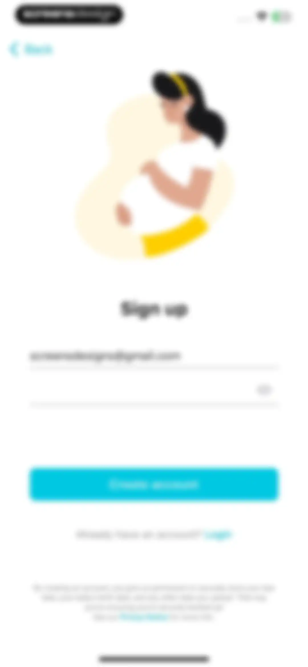 Pregnancy + | Tracker App screen 3