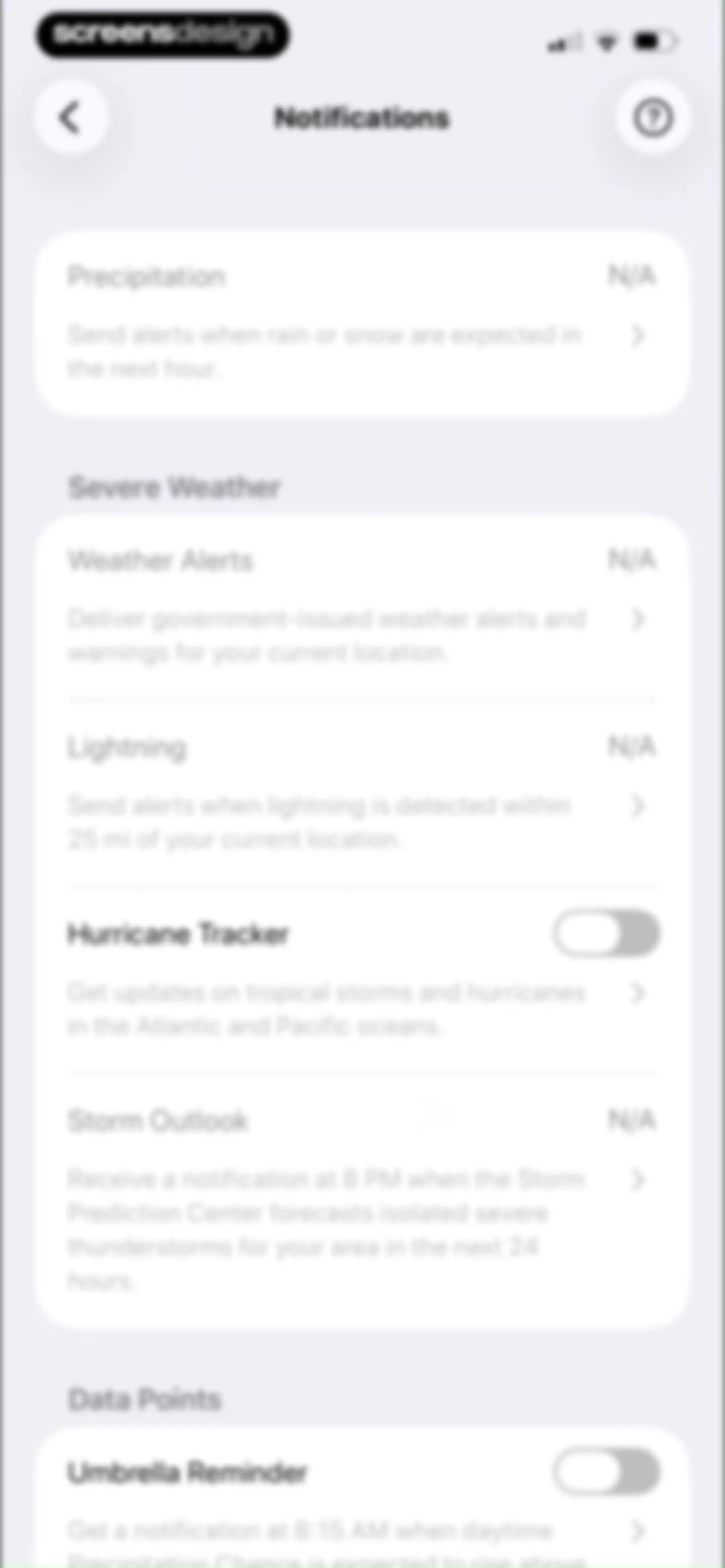 CARROT Weather: Alerts & Radar screen 12