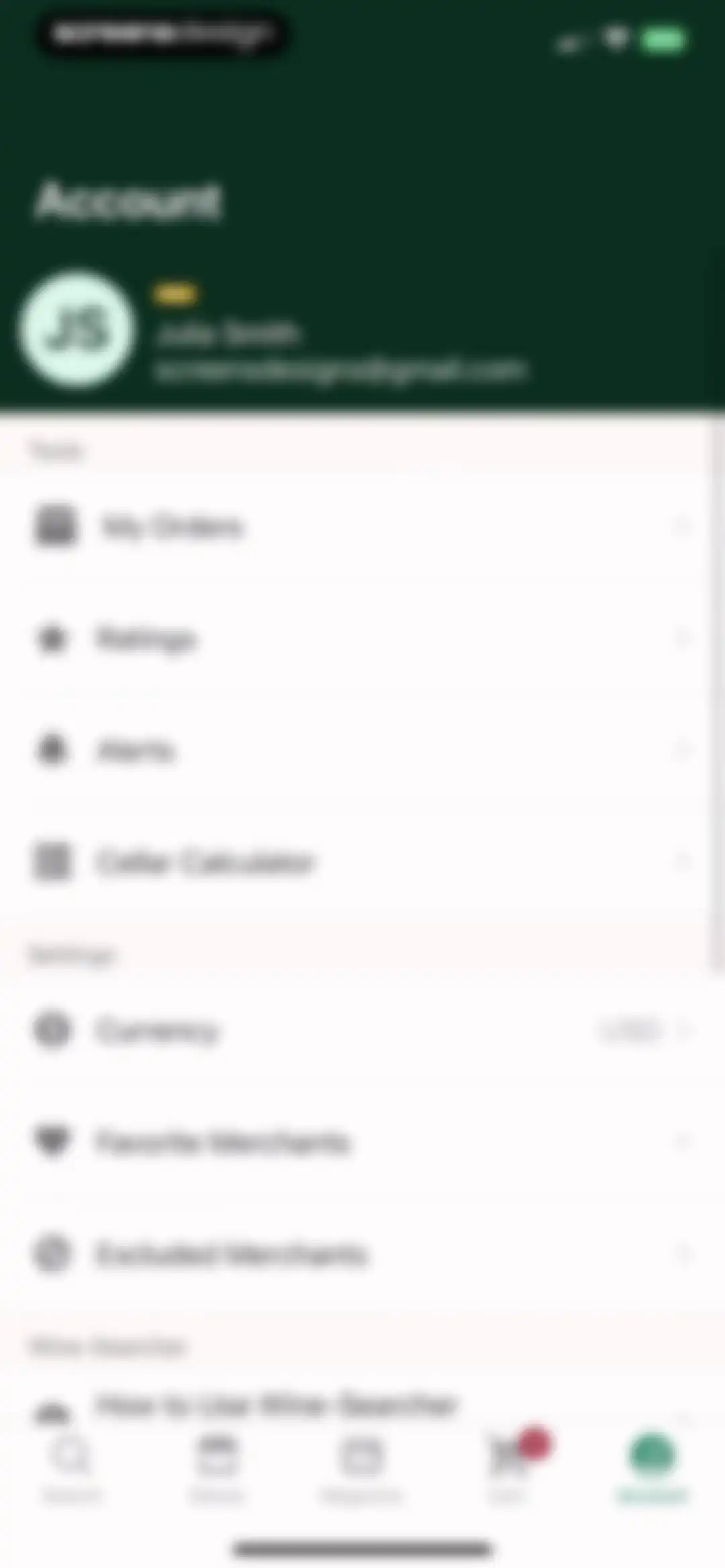 Wine-Searcher screen 77