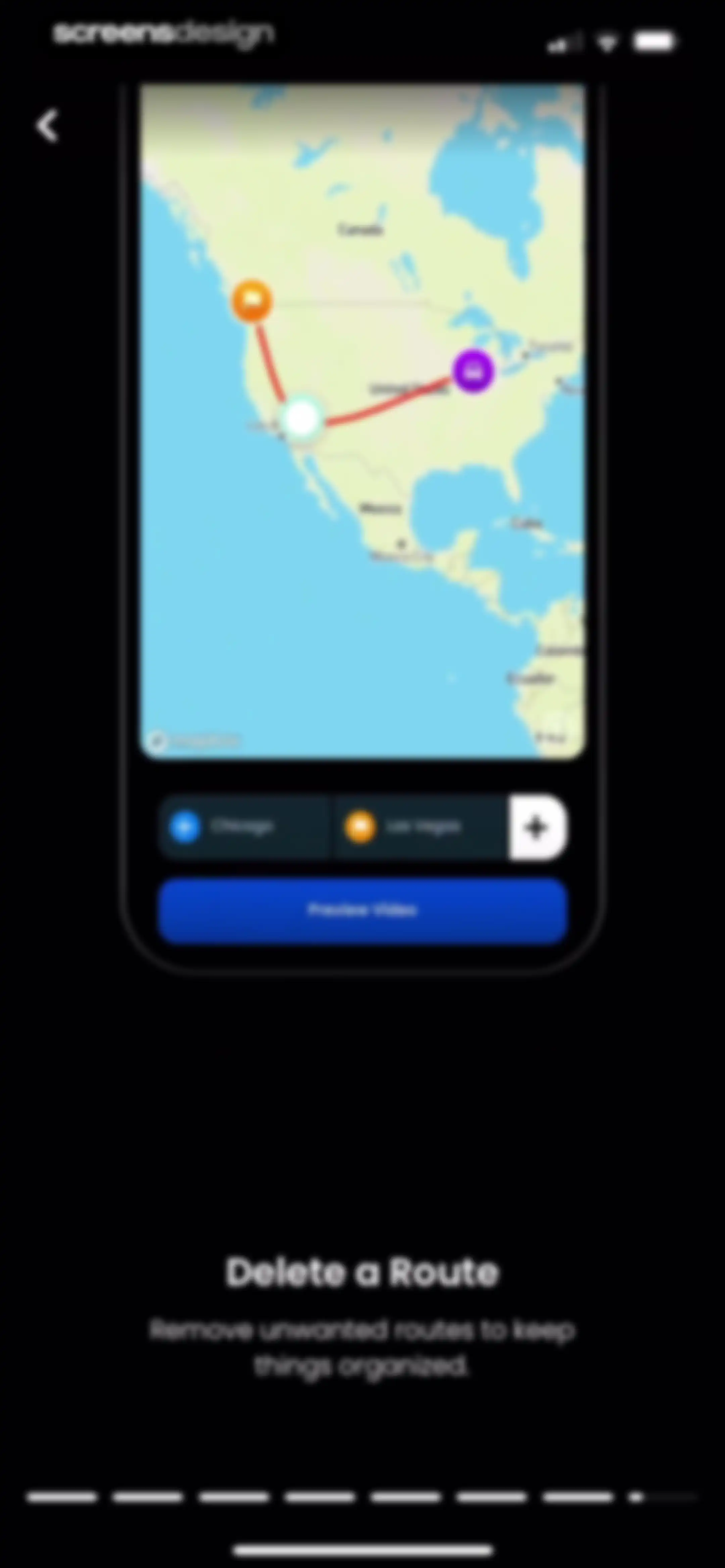 TravelAnimator: Journey Route screen 63