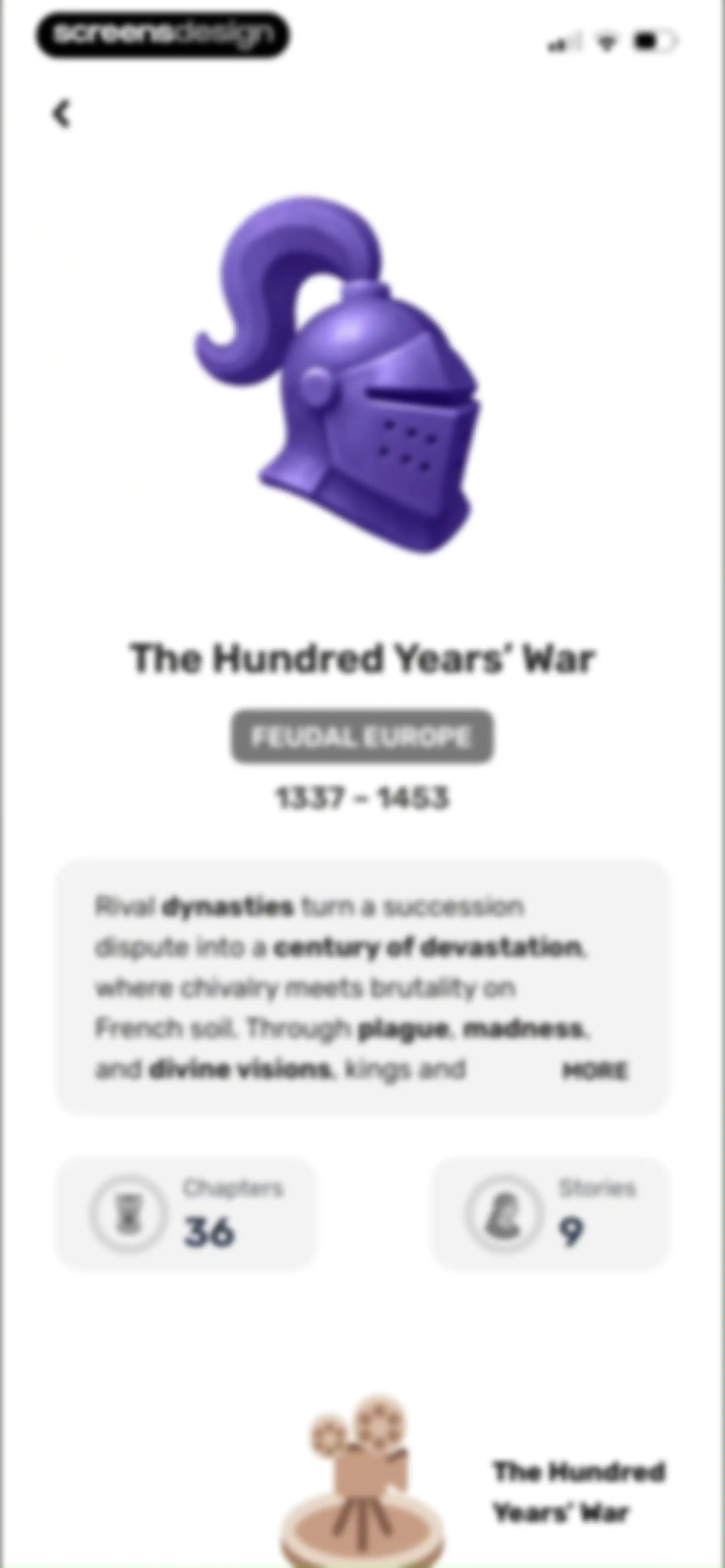 Paladin: Learn History screen 79