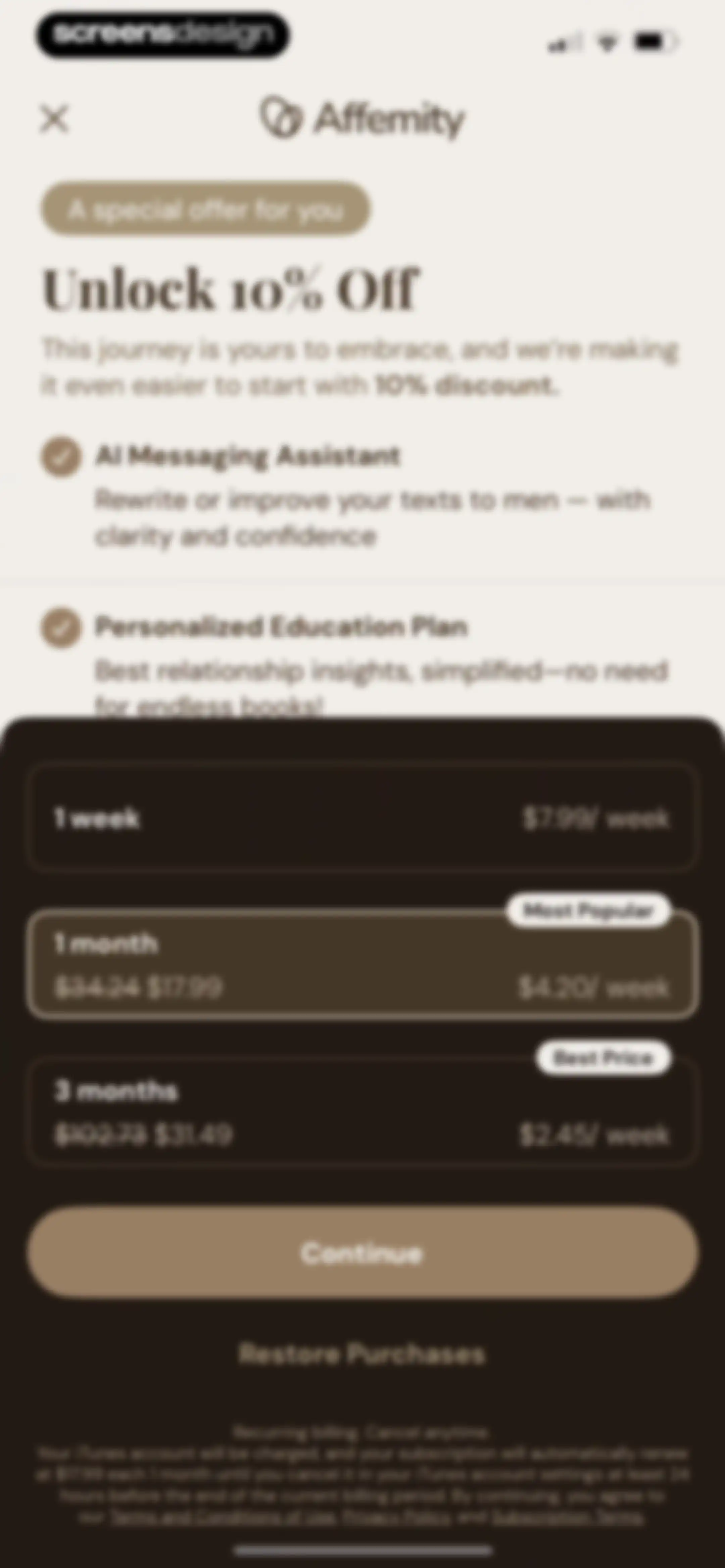 Affemity: Relationship Coach screen 74