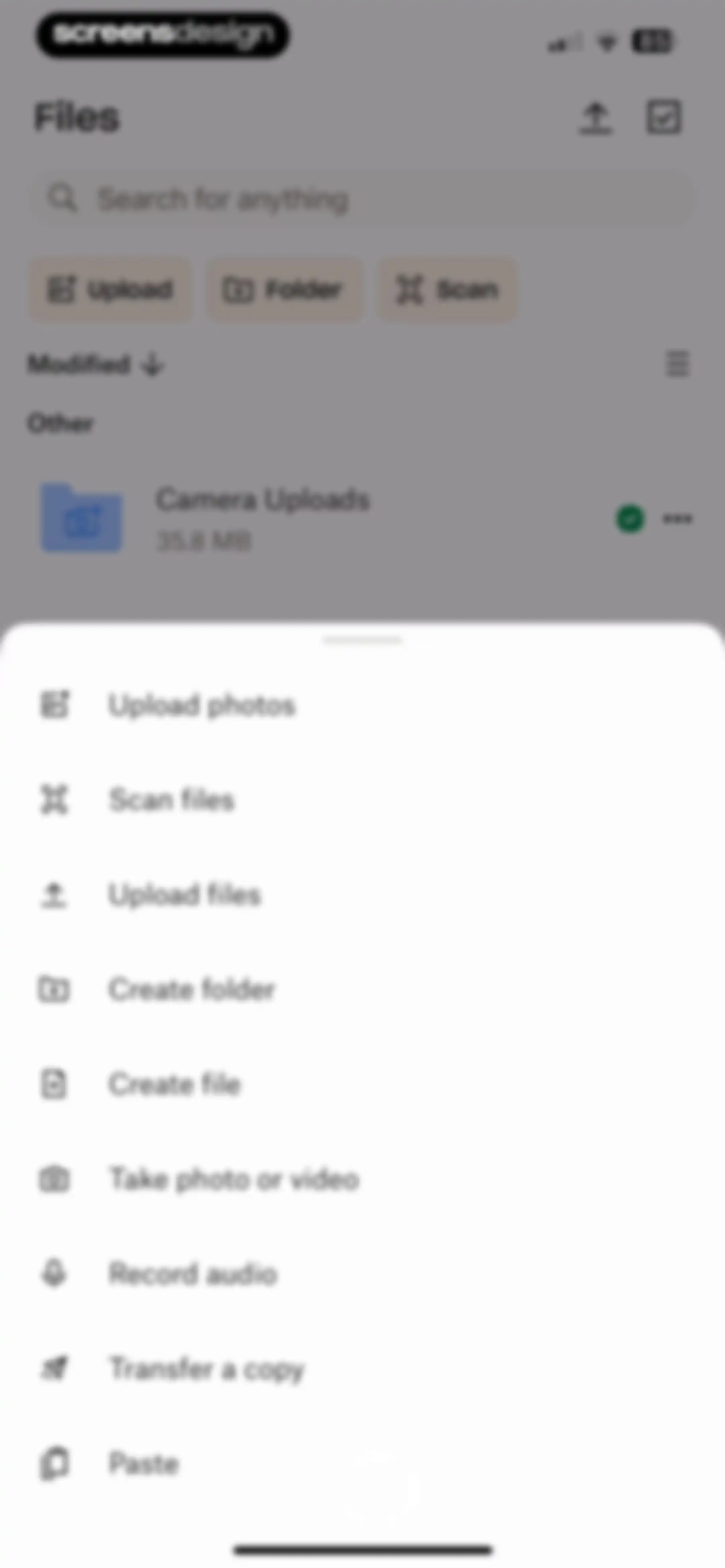Dropbox: Cloud Storage Backup screen 104