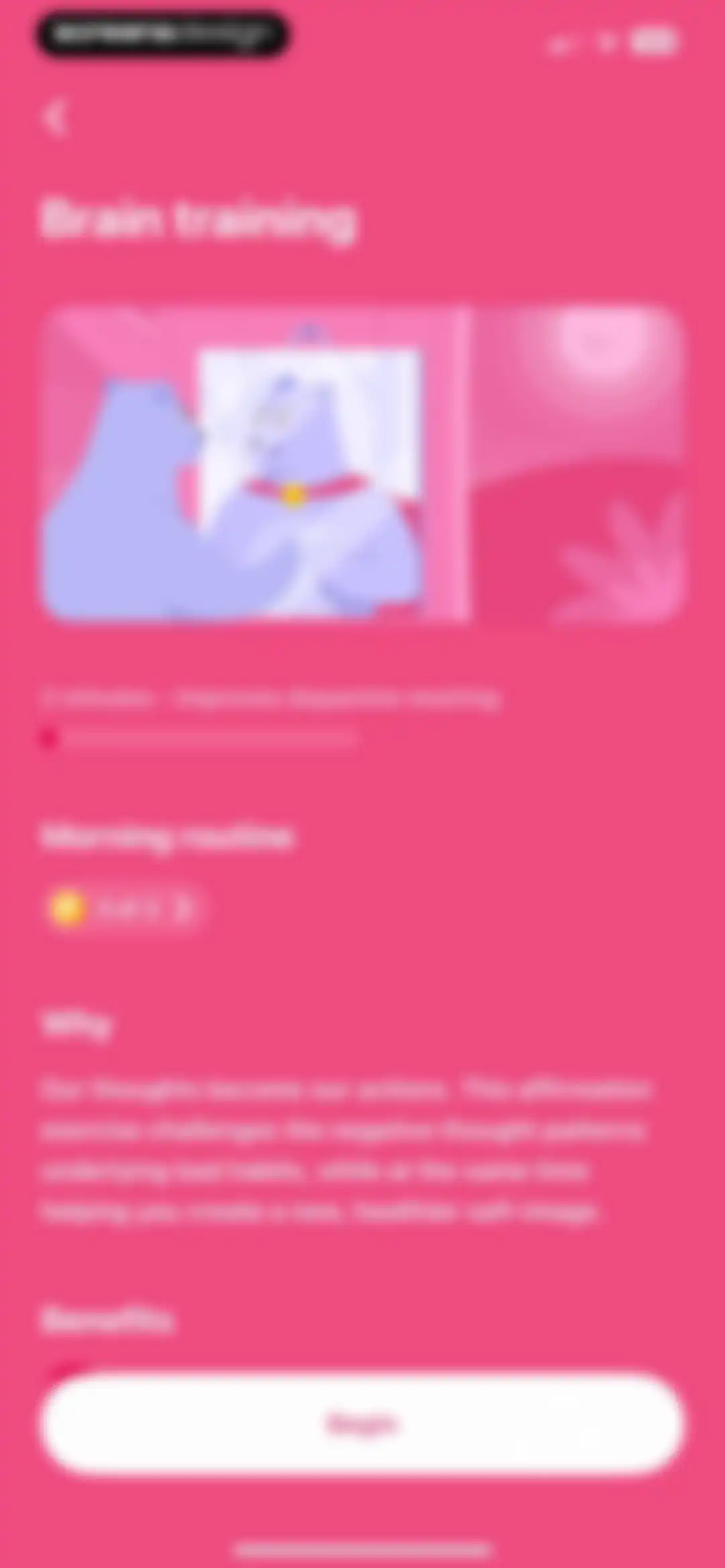 Brainbuddy: Quit PMO screen 137