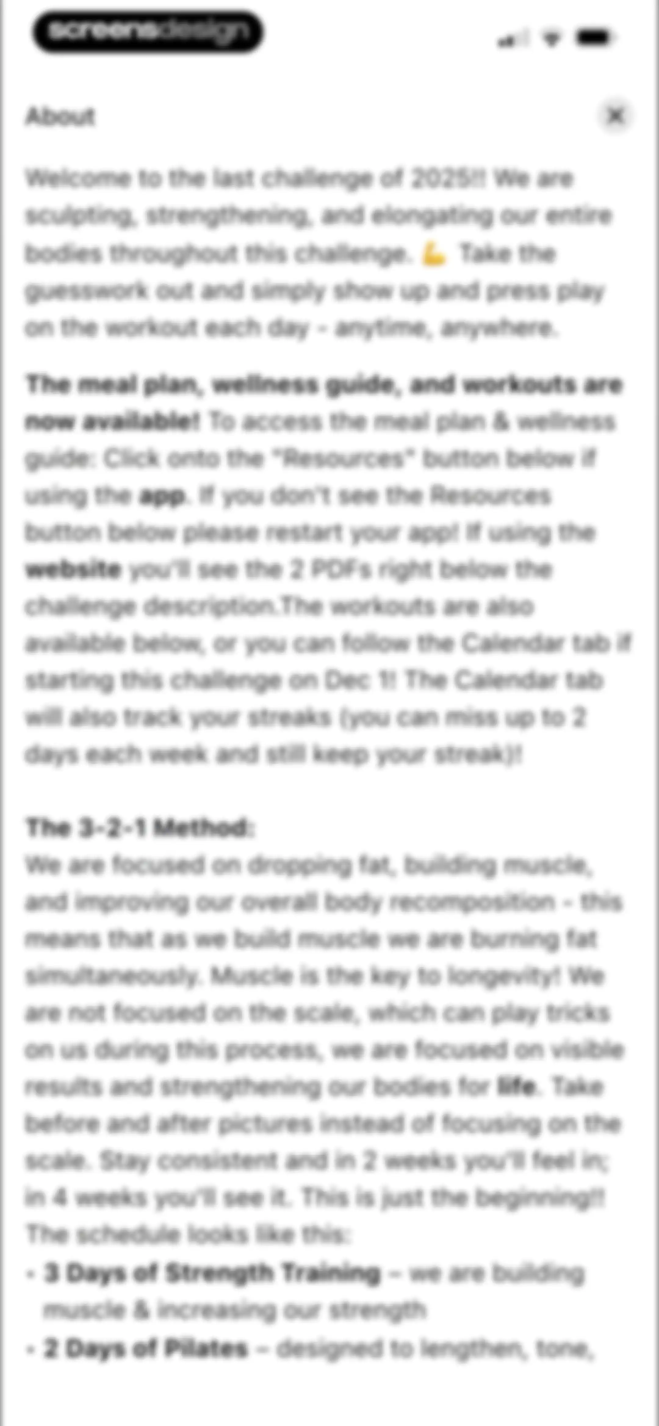 Fit with Coco screen 27