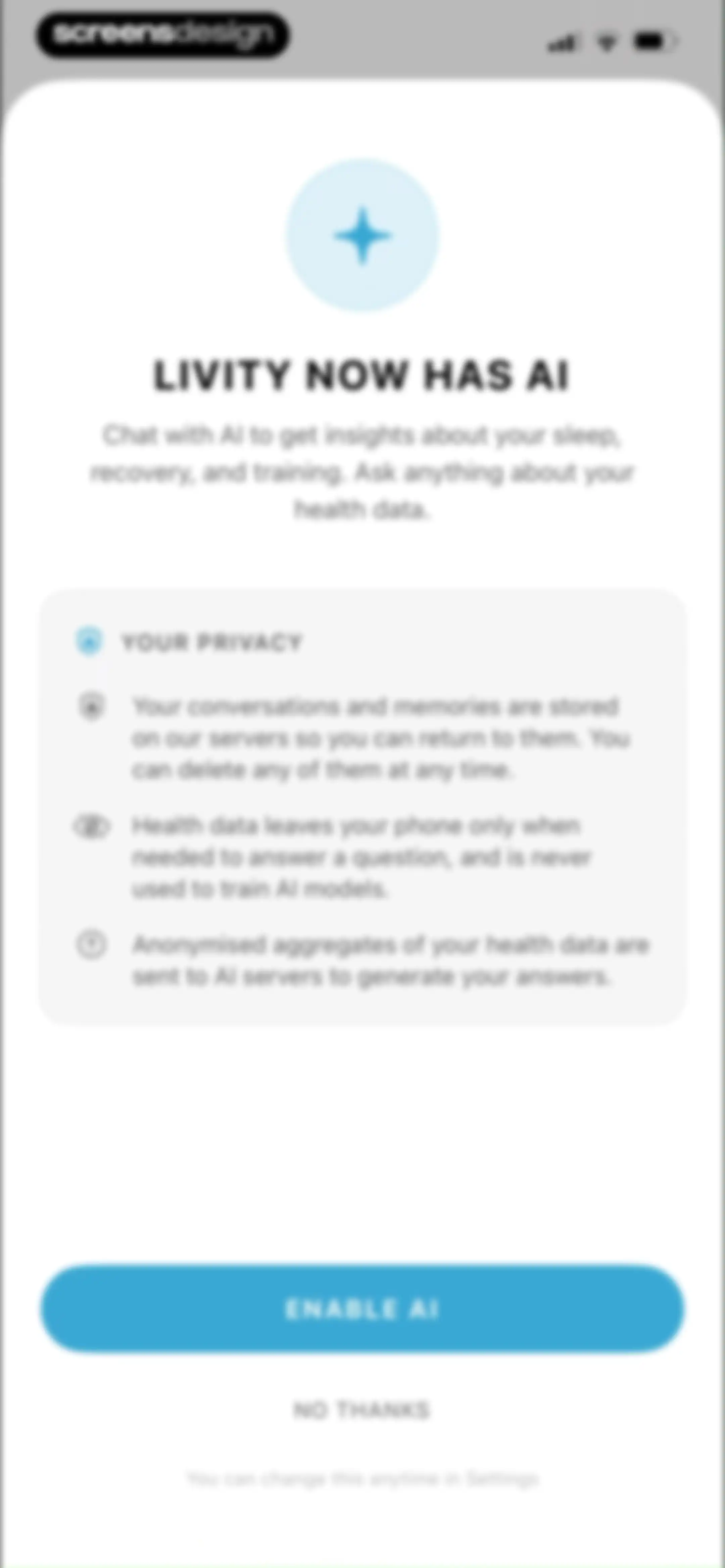 Livity: Sleep & Health Tracker screen 83