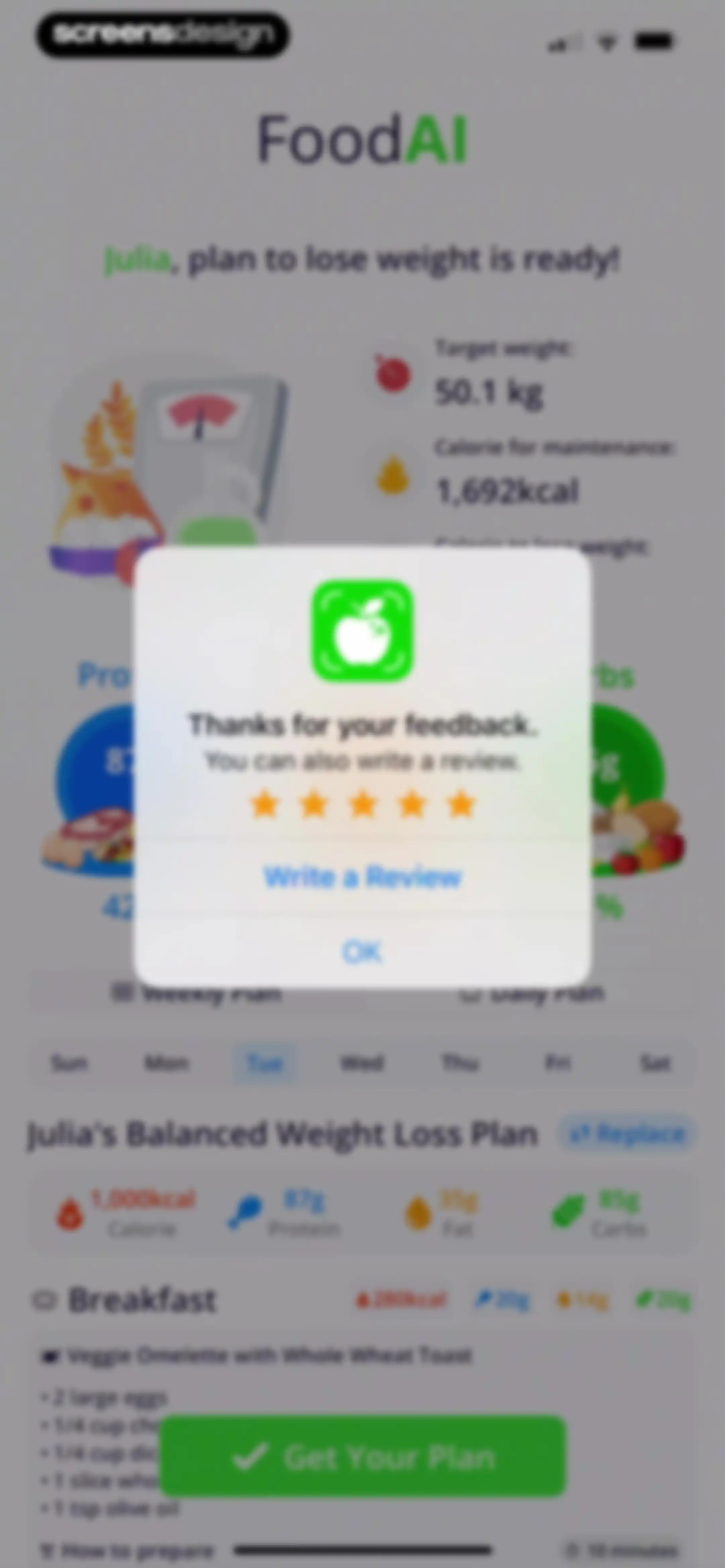 Calorie Tracker・Diet: Food AI screen 39