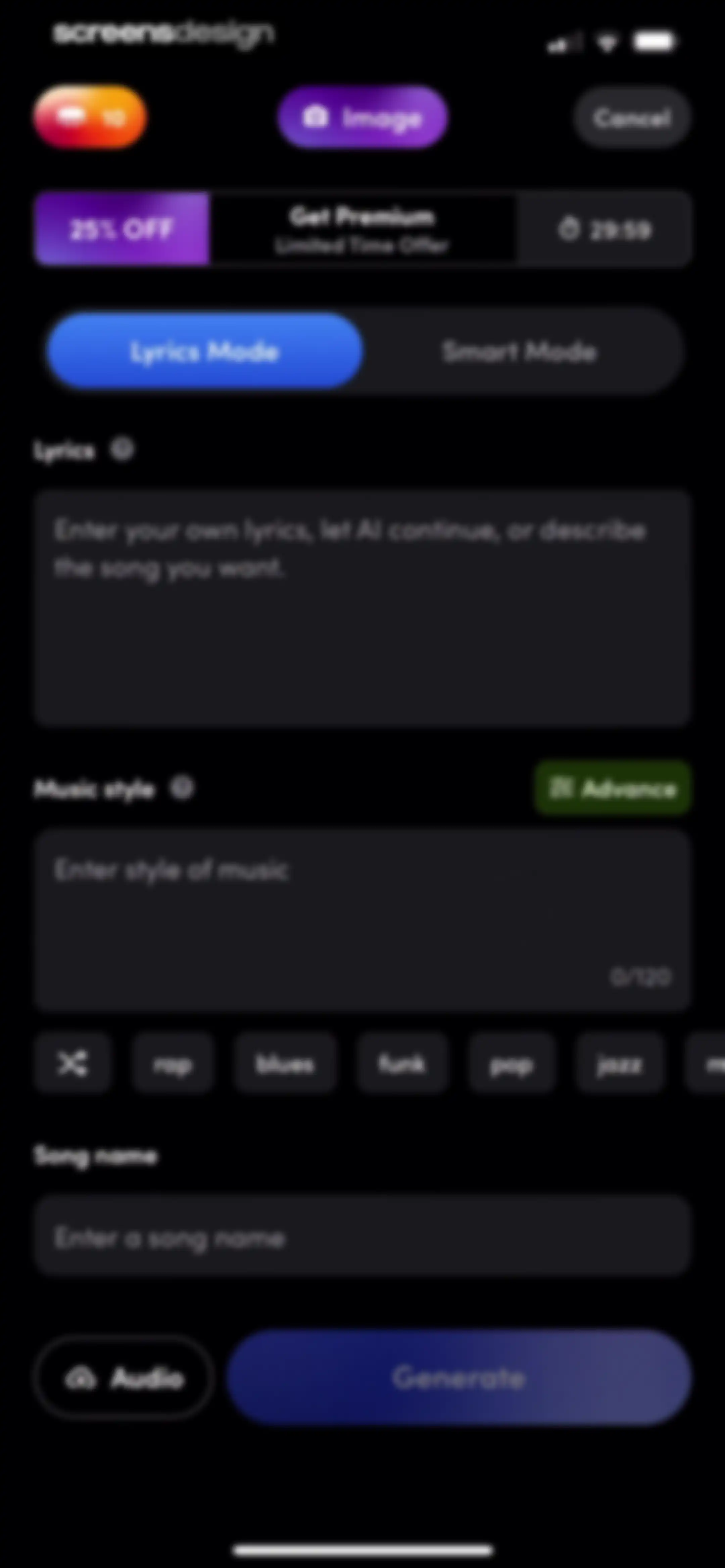 AI Song Generator - Zona screen 13