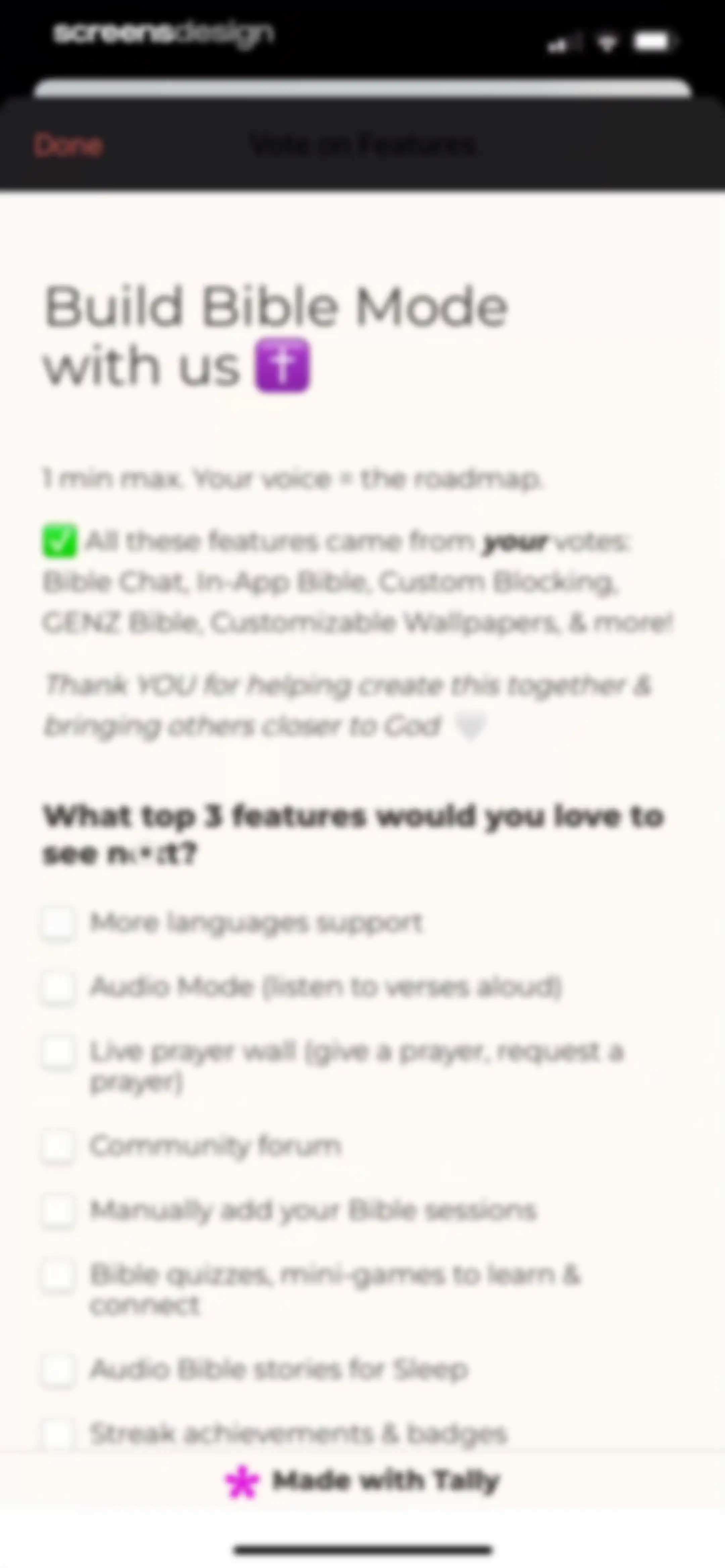 Bible Mode: Reduce Screen Time screen 128
