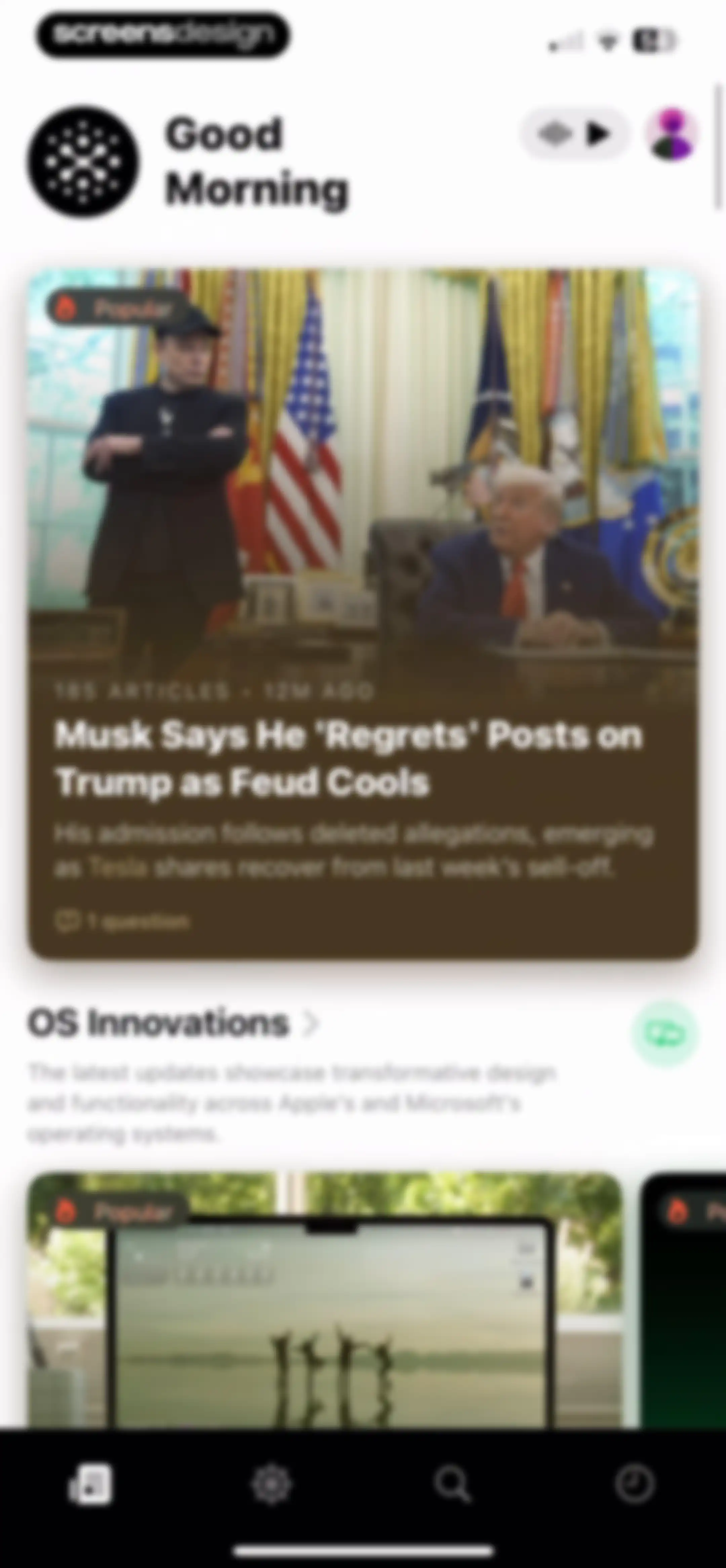 Particle: Personalized News screen 22
