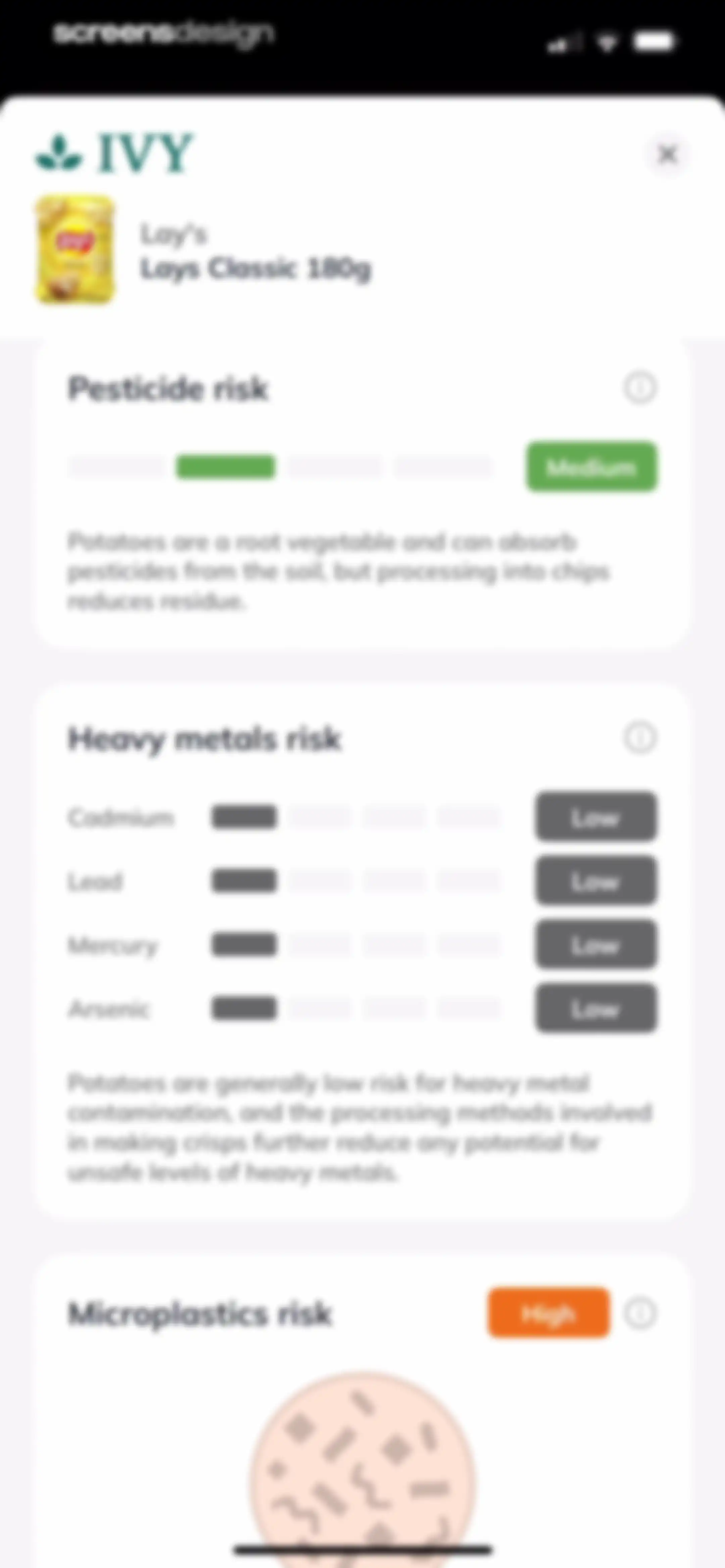 Ivy: Processed Food Scanner screen 46
