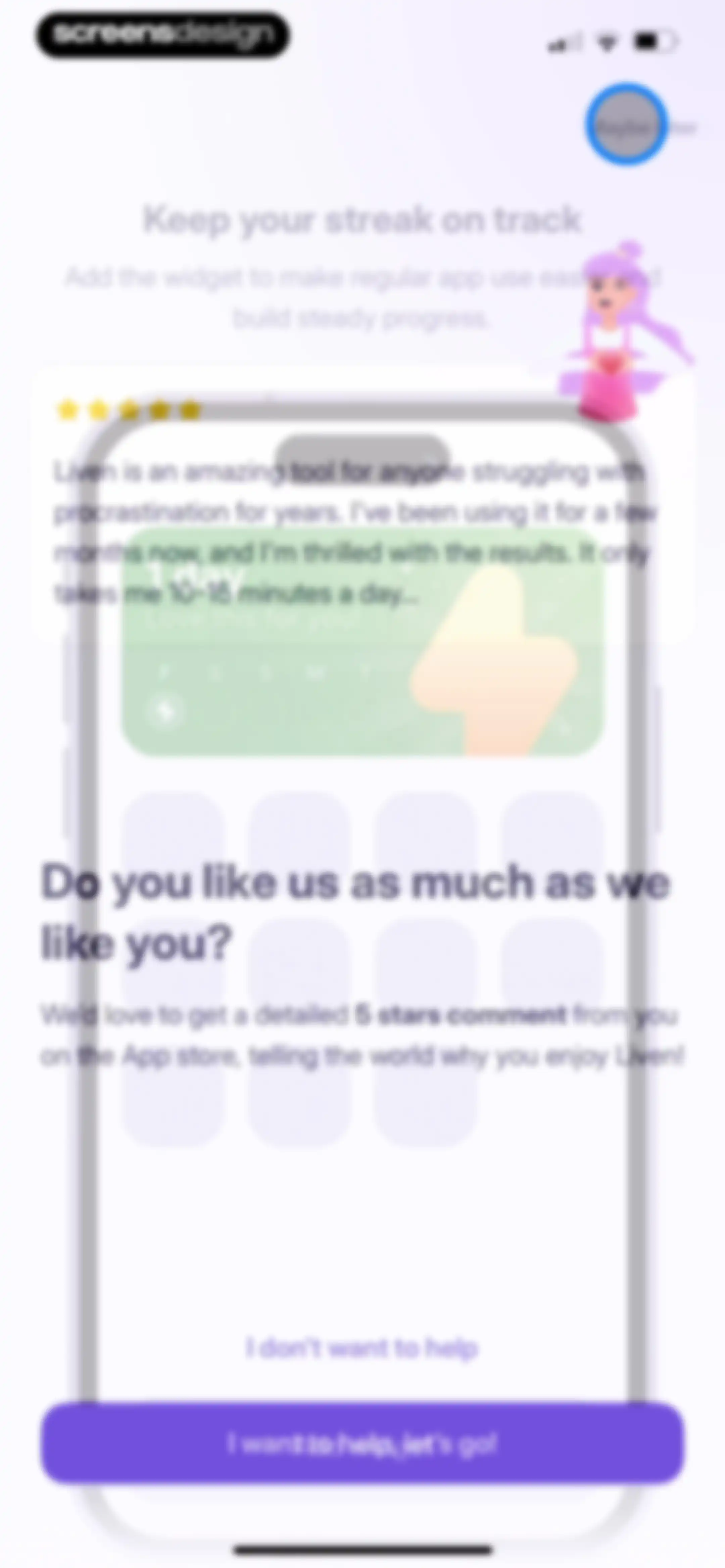 Liven: Discover yourself screen 69