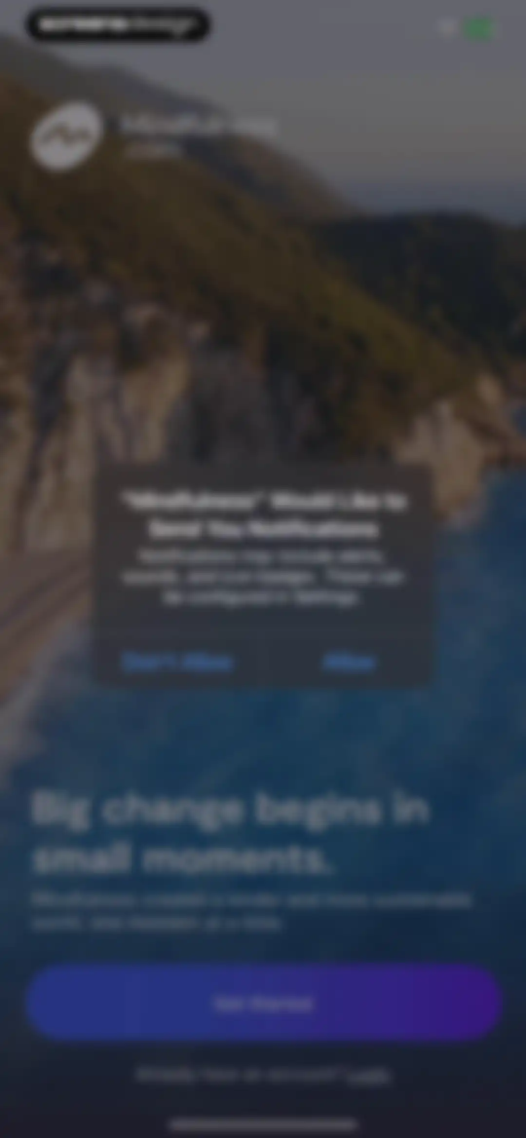 Mindfulness.com Meditation App screen 3