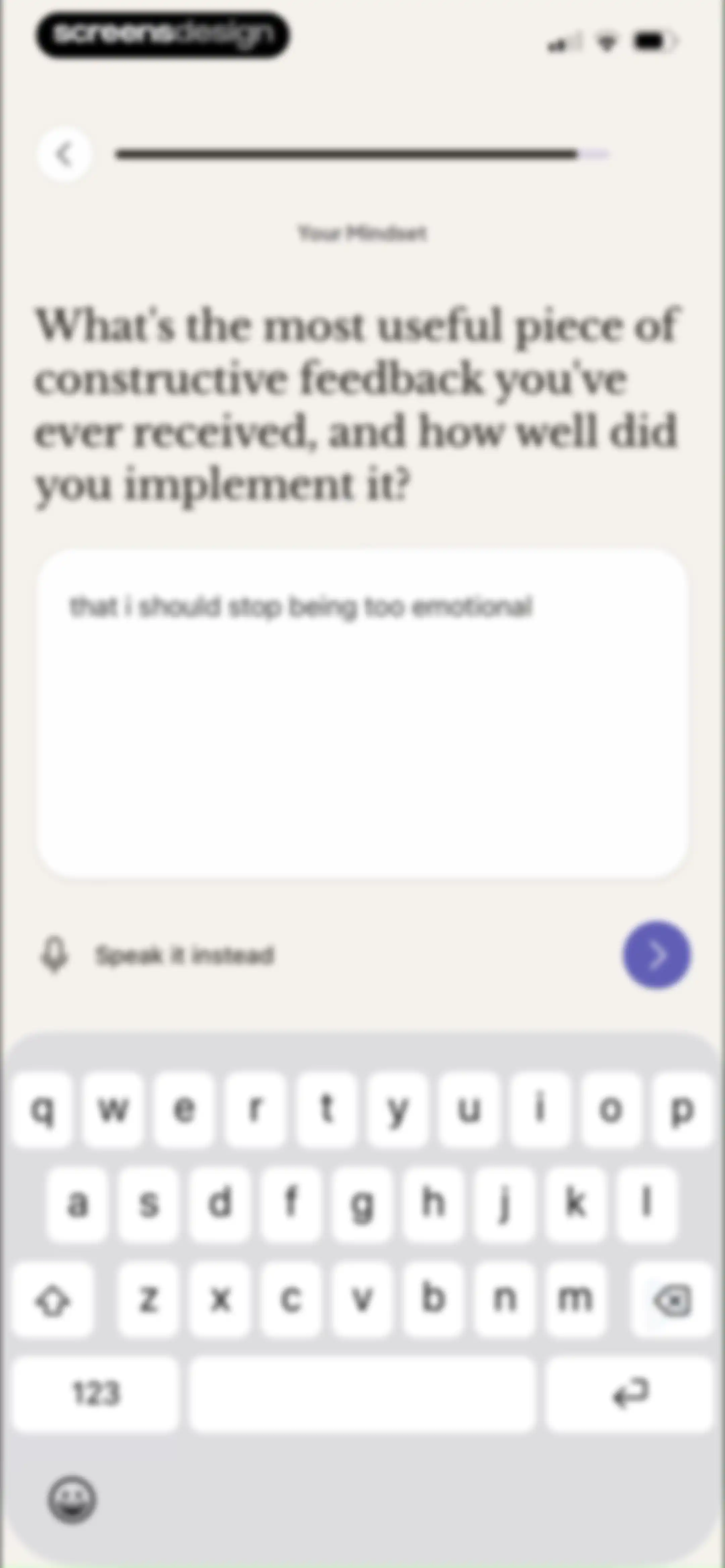 Purpose: AI Mentor & Coach screen 58