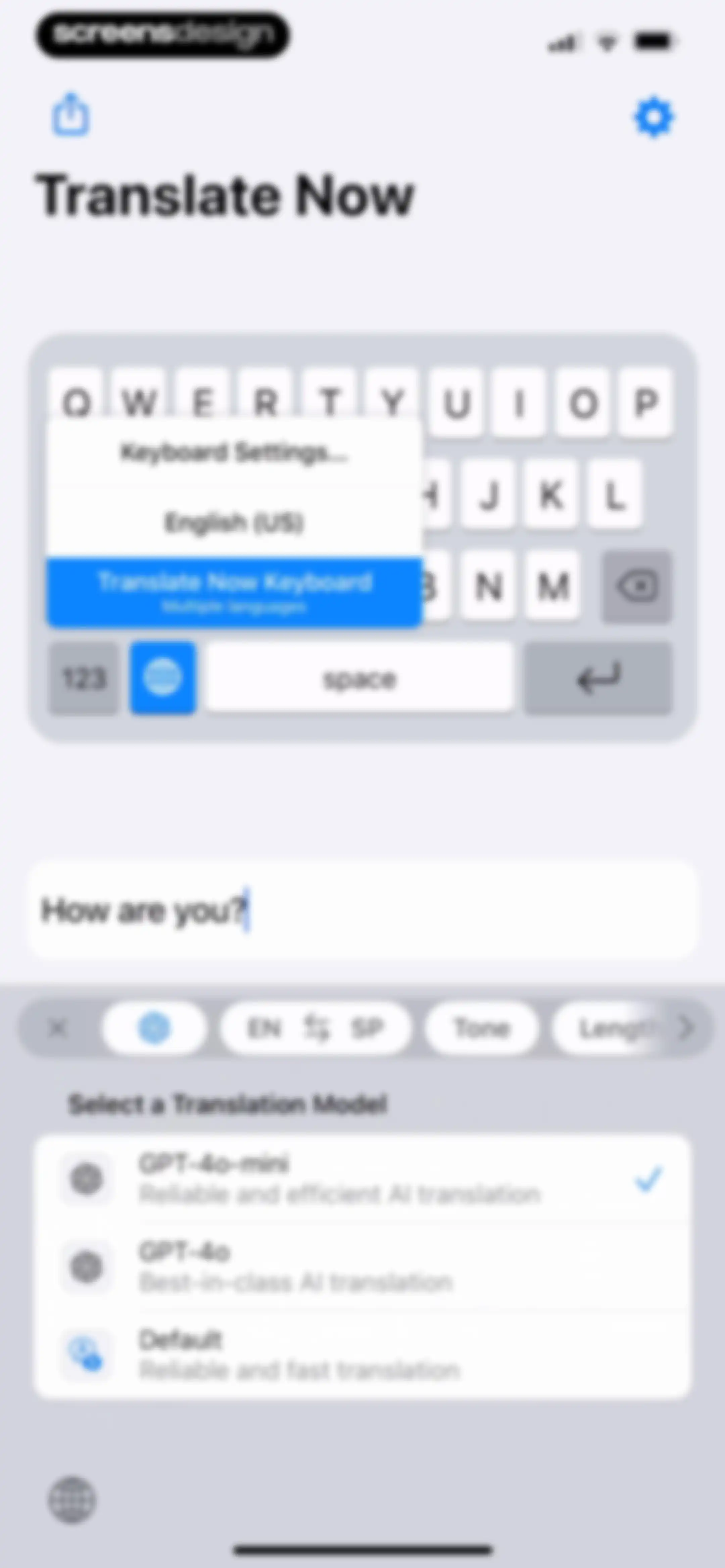 Translator Keyboard - Language screen 20