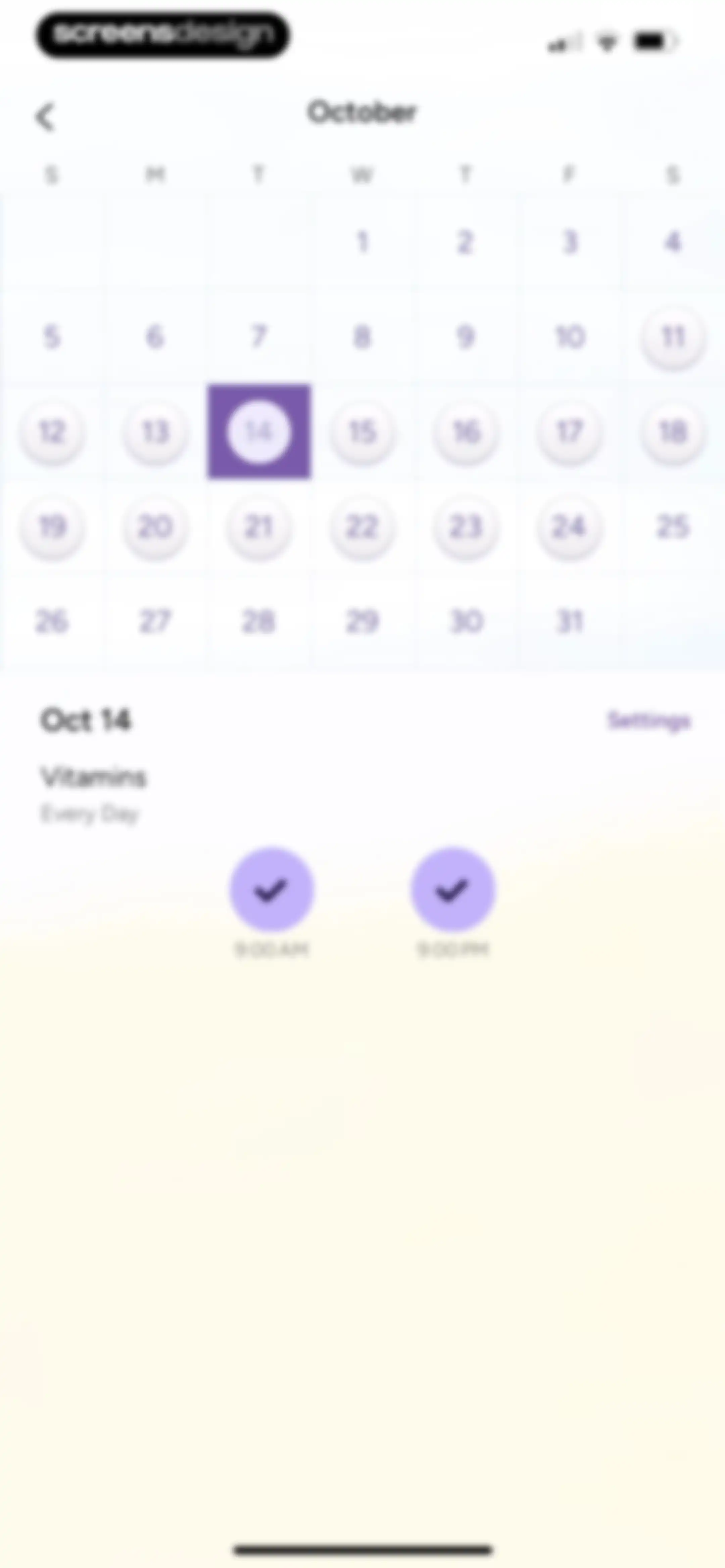 Period Tracker Period Calendar screen 132